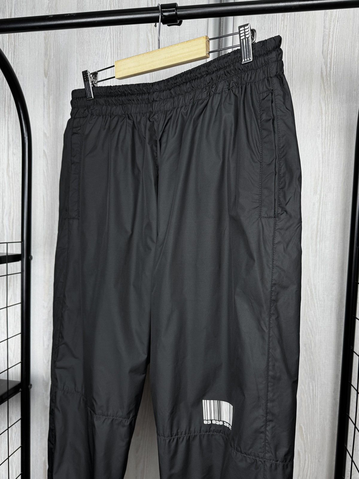 VTMNTS VTMNTS Black Barcode Print Joggers Nylon Size US 34 / EU 50 - 6 Thumbnail