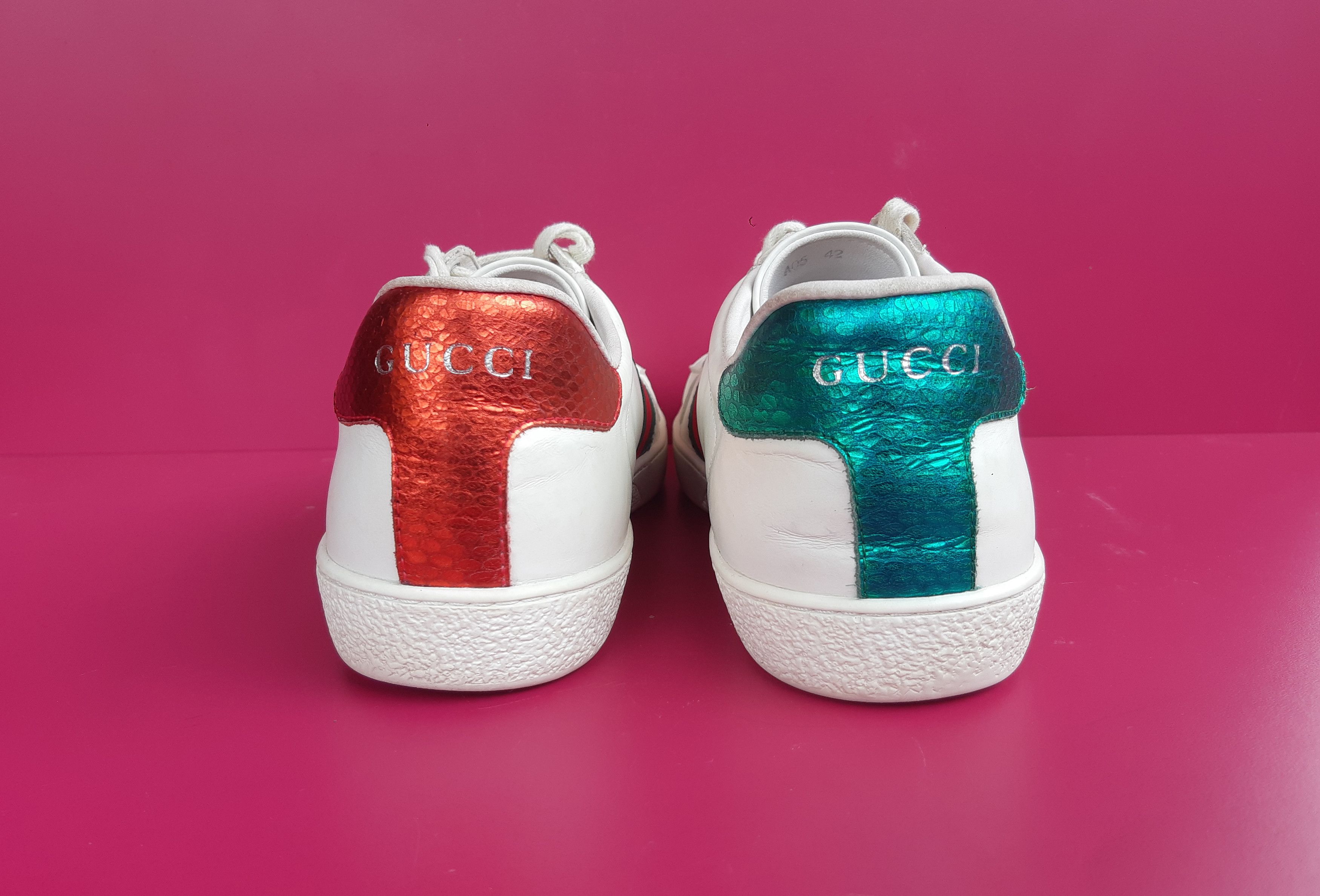 Gucci Gucci Ace Embroidered Tiger Italy Sneakers Men's Size eu42 Size US 9 / EU 42 - 6 Thumbnail