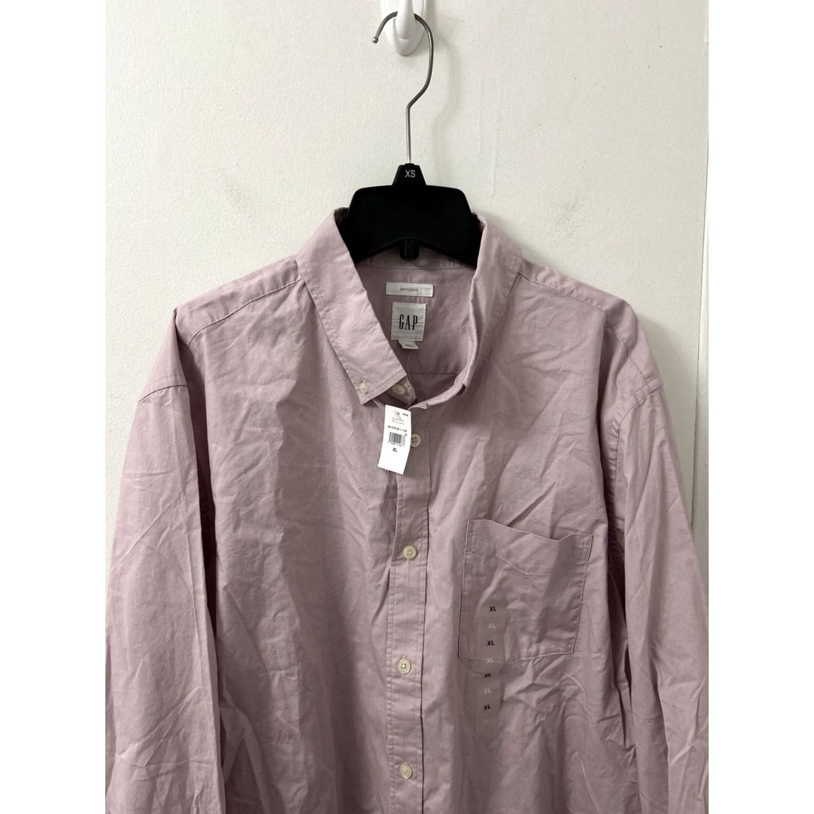 Gap GAP Oxford Shirt Mens XL Purple Untucked Fit Button-Down Long Sleeve NWT Size US XL / EU 56 / 4 - 2 Thumbnail