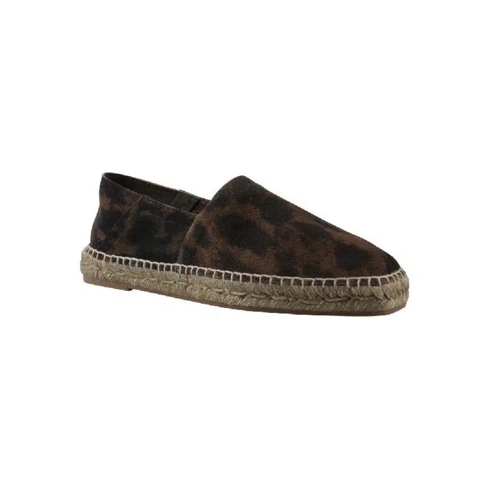 o1loc1c0725 J1165 Size: 7 / Leopard Print Espadrilles Brown