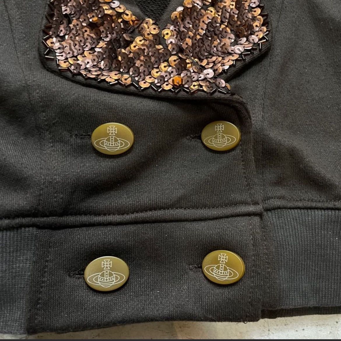 Vivienne Westwood VIVIENNE WESTWOOD GOLD LABEL KNITWEAR CROP BLAZER Size S / US 4 / IT 40 - 3 Thumbnail