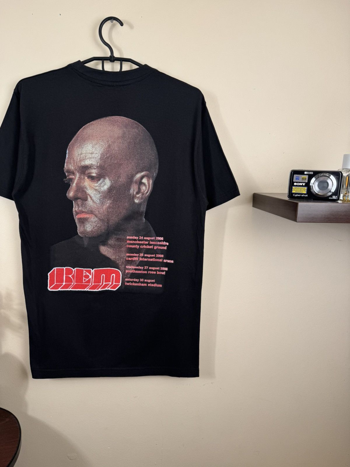 Vintage Vintage REM Band 2008 Accelerate T shirt Black Sz S Size US S / EU 44-46 / 1 - 5 Thumbnail