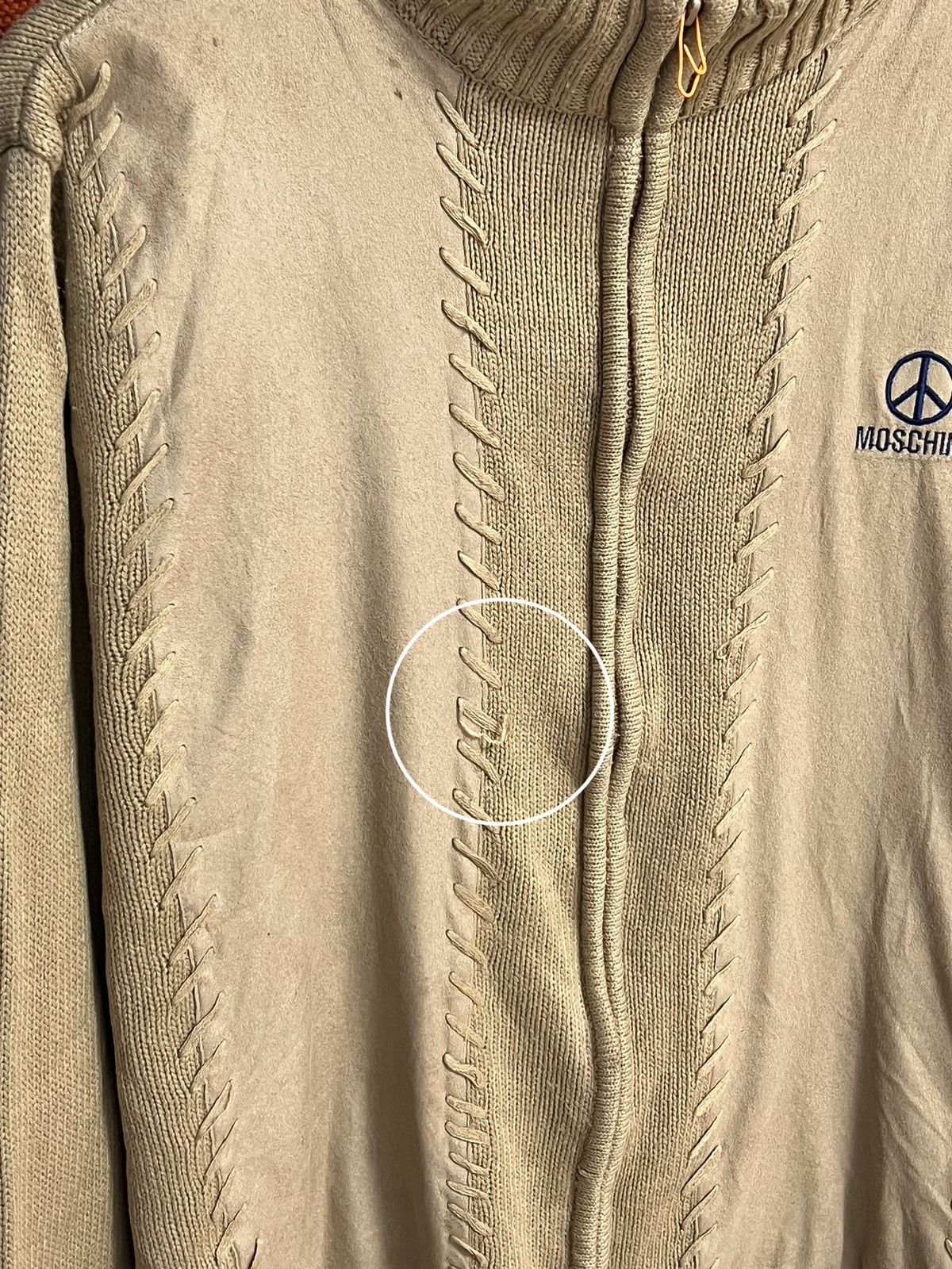 Moschino Vintage Moschino Full Zip Hippie Sweater Knit Jacket Size L Size US L / EU 52-54 / 3 - 9 Thumbnail