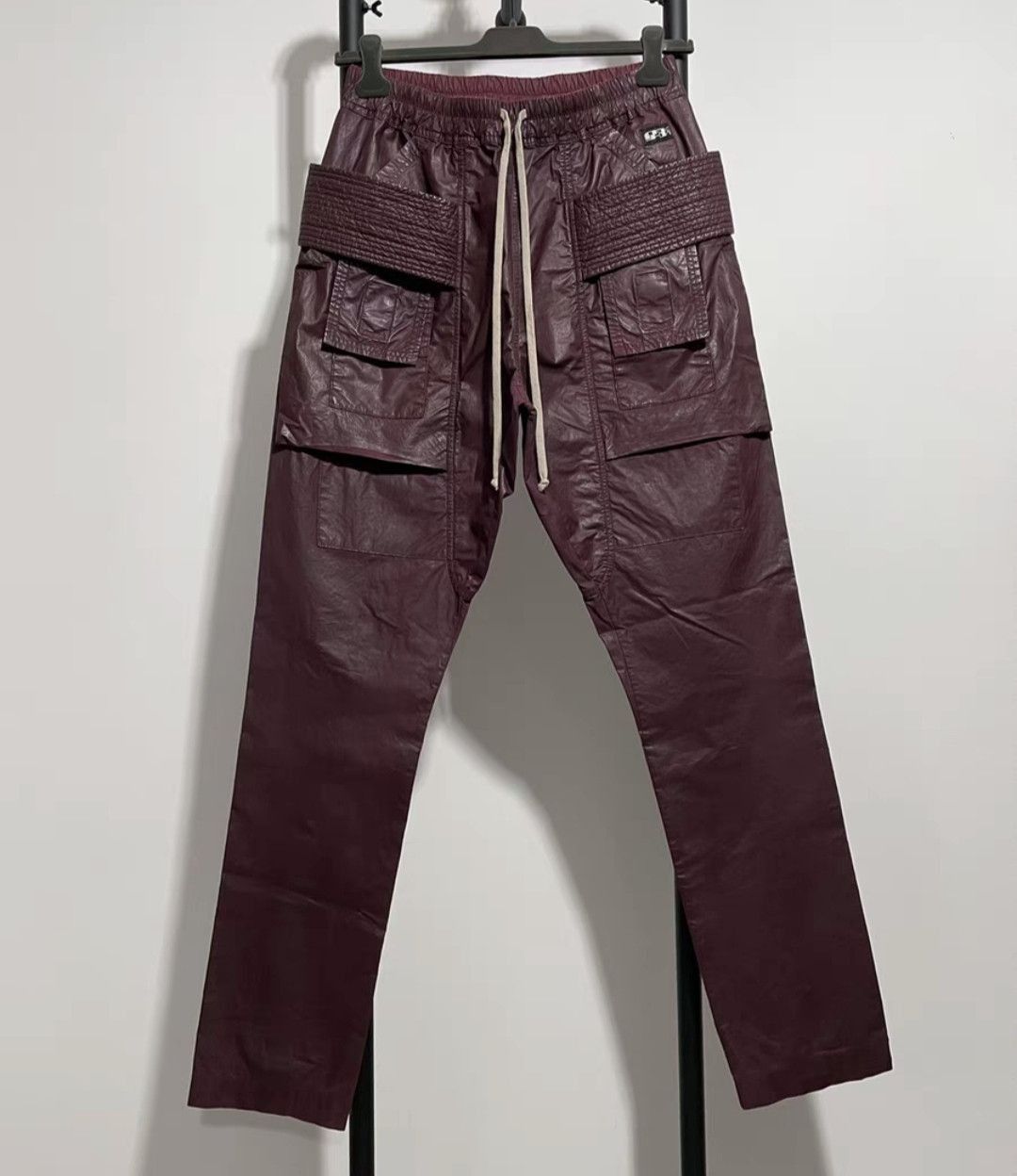 Rick Owens Rick owens wax-faced double-loop trousers-2505 Size US 28 / EU 44 - 1 Thumbnail