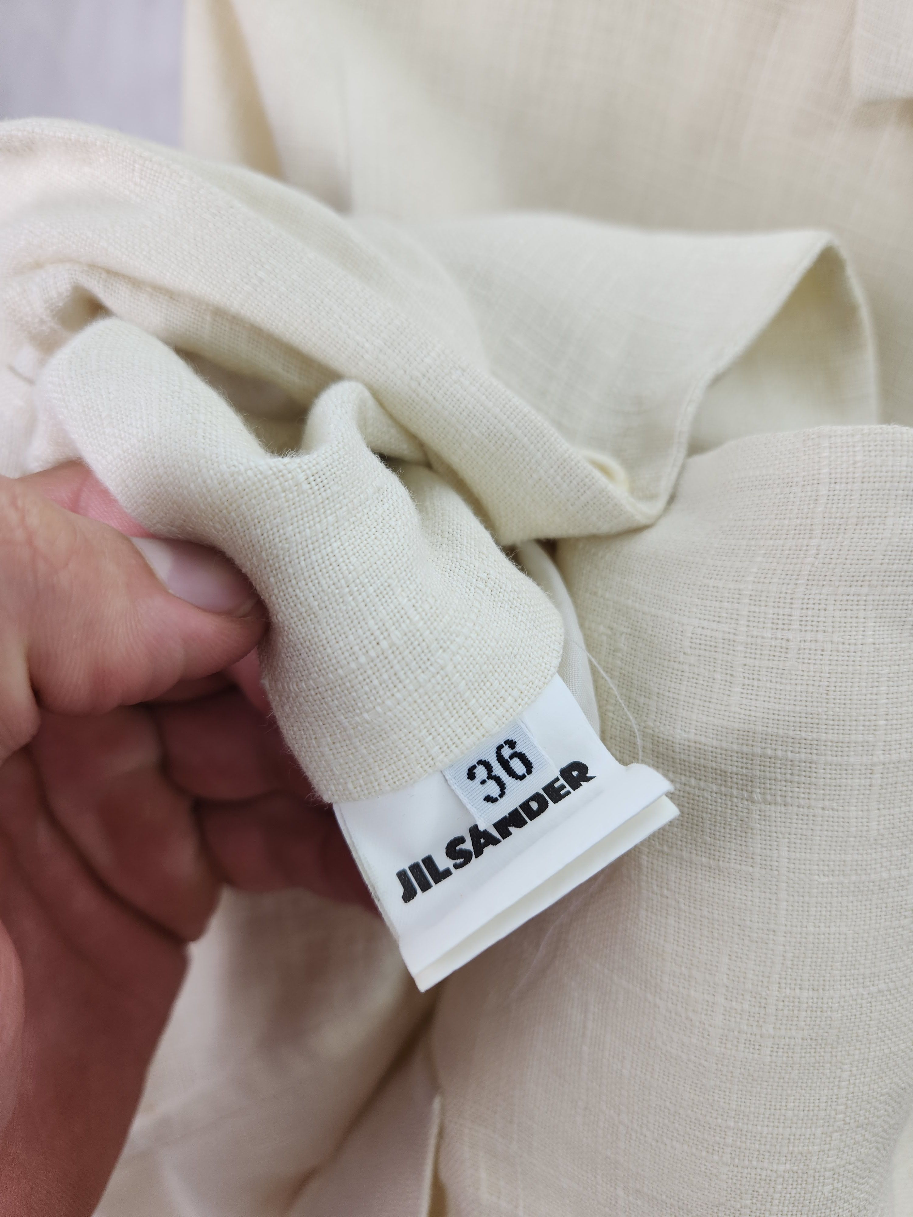 Jil Sander Jil Sander linen blazer buttons up beige size 36 Size XS / US 0-2 / IT 36-38 - 9 Thumbnail