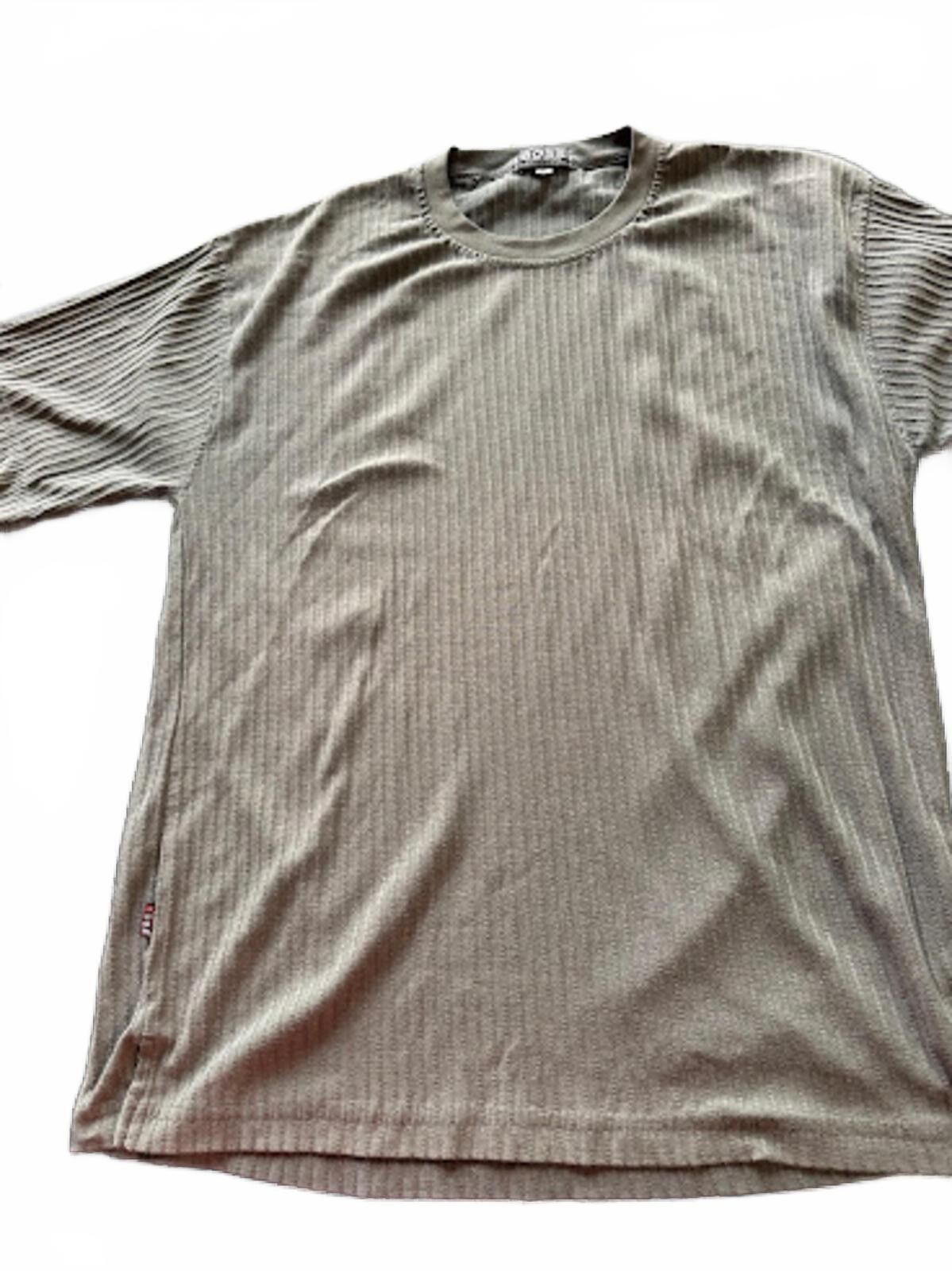Hugo Boss Hugo Boss Ribbed Tee XL Olive Gray Size US XL / EU 56 / 4 - 1 Thumbnail