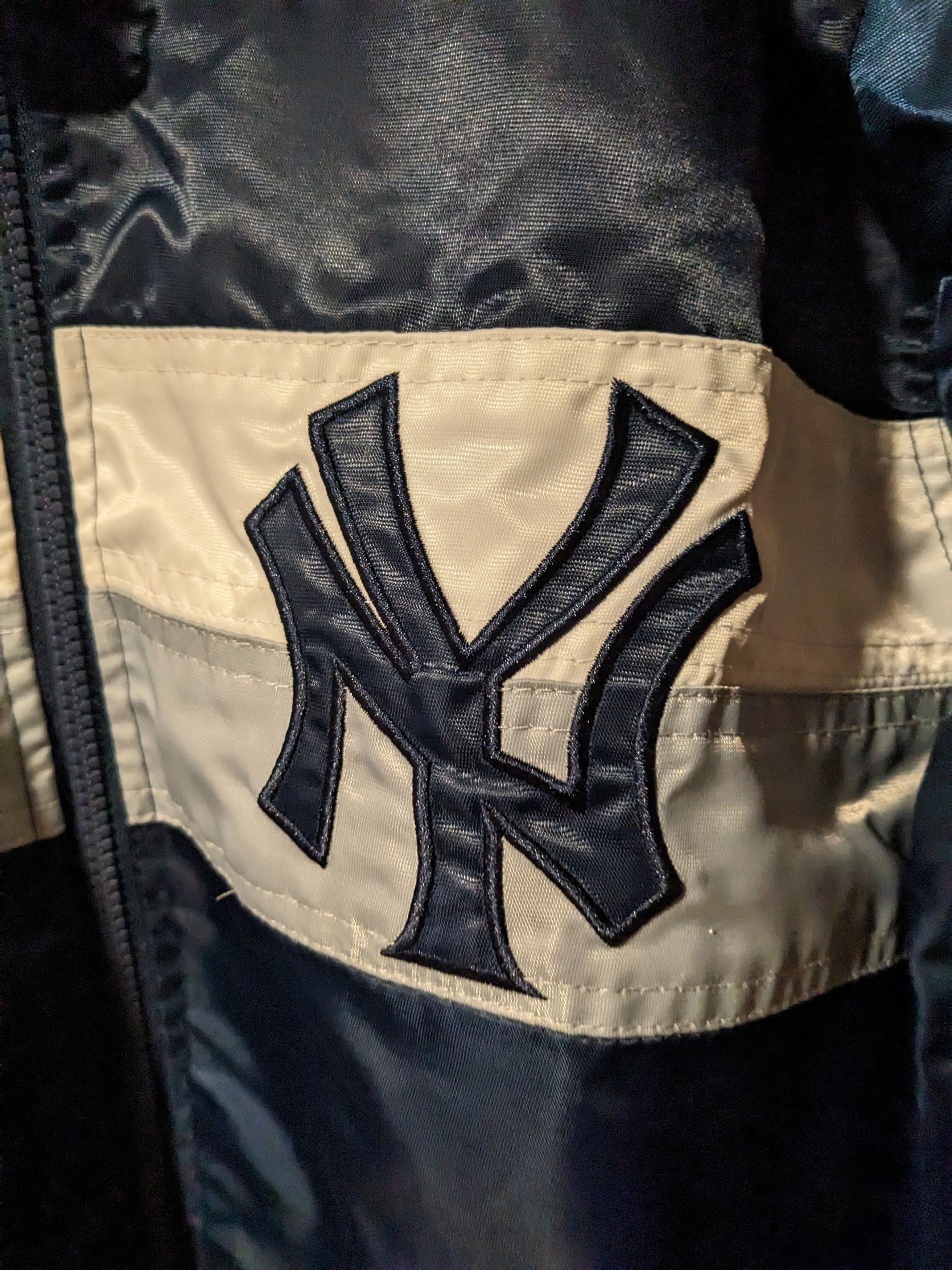 New York Yankees × Vintage Vintage 90s New York Yankees MLB Baseball Starter Jacket Size US XL / EU 56 / 4 - 5 Thumbnail