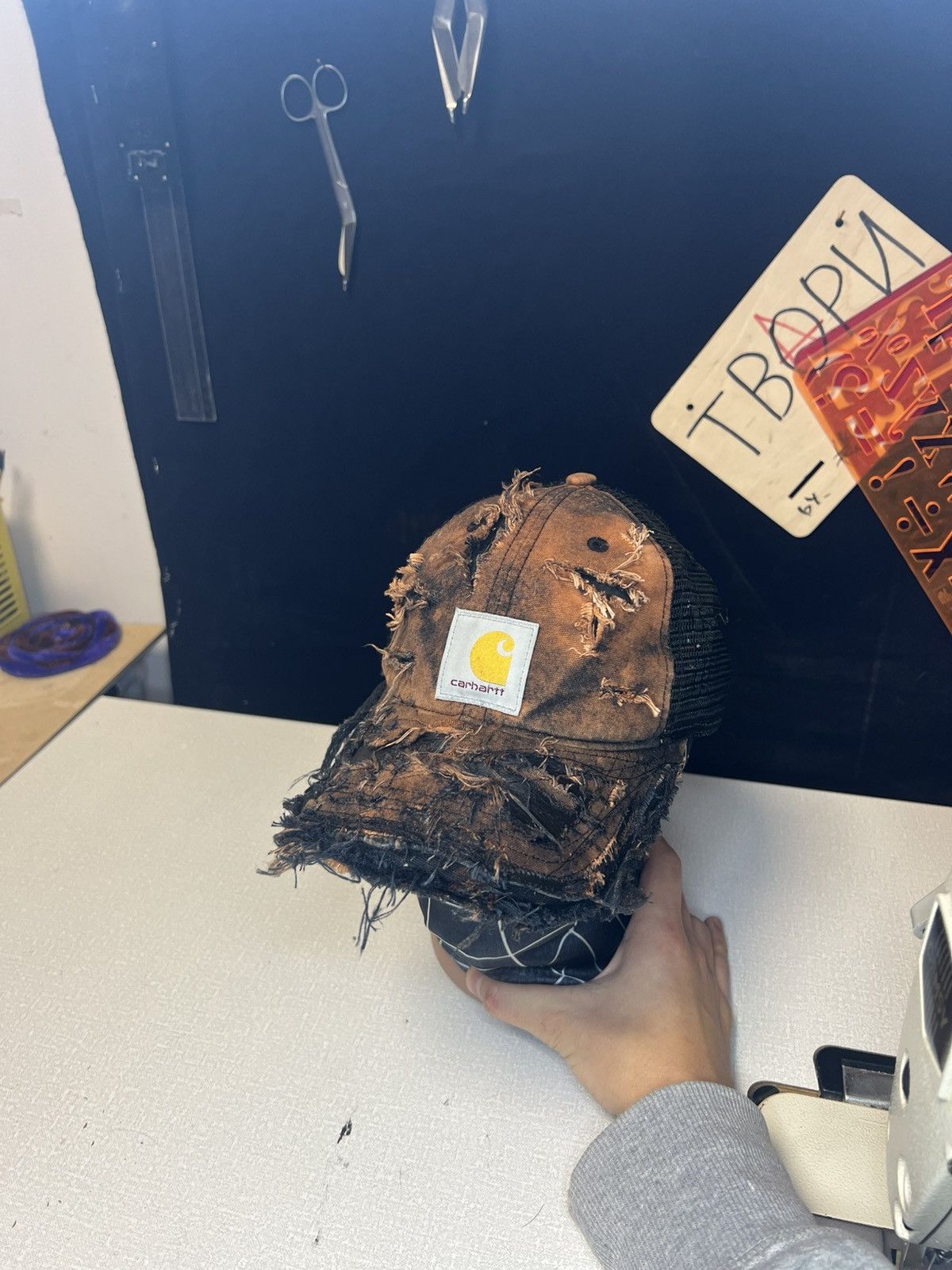 Carhartt TRASH | DISTRESSED CARHARTT CUSTOM CAP Size ONE SIZE - 4 Thumbnail