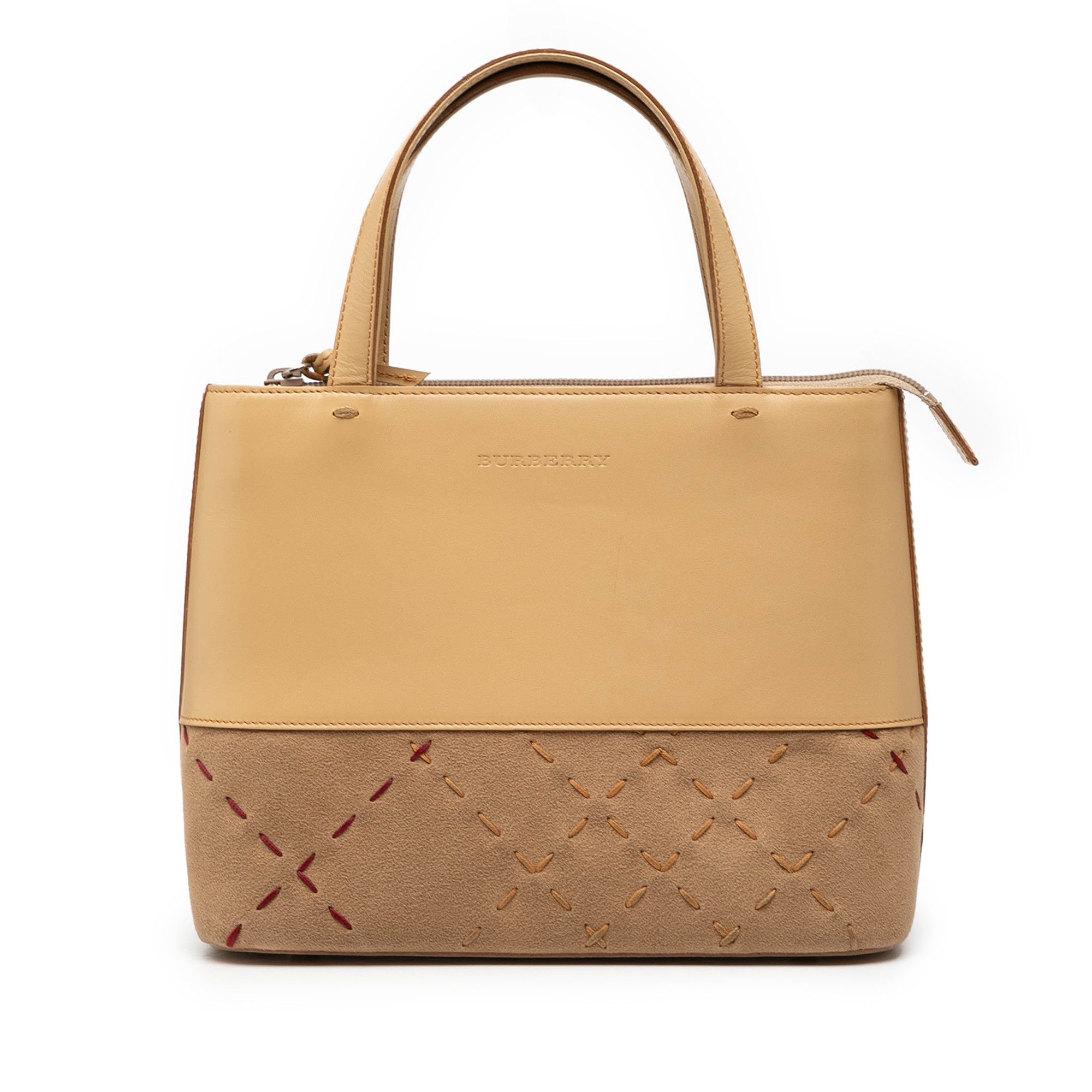 Burberry Burberry Leather and Suede Stitch Tote Size ONE SIZE - 1 Thumbnail