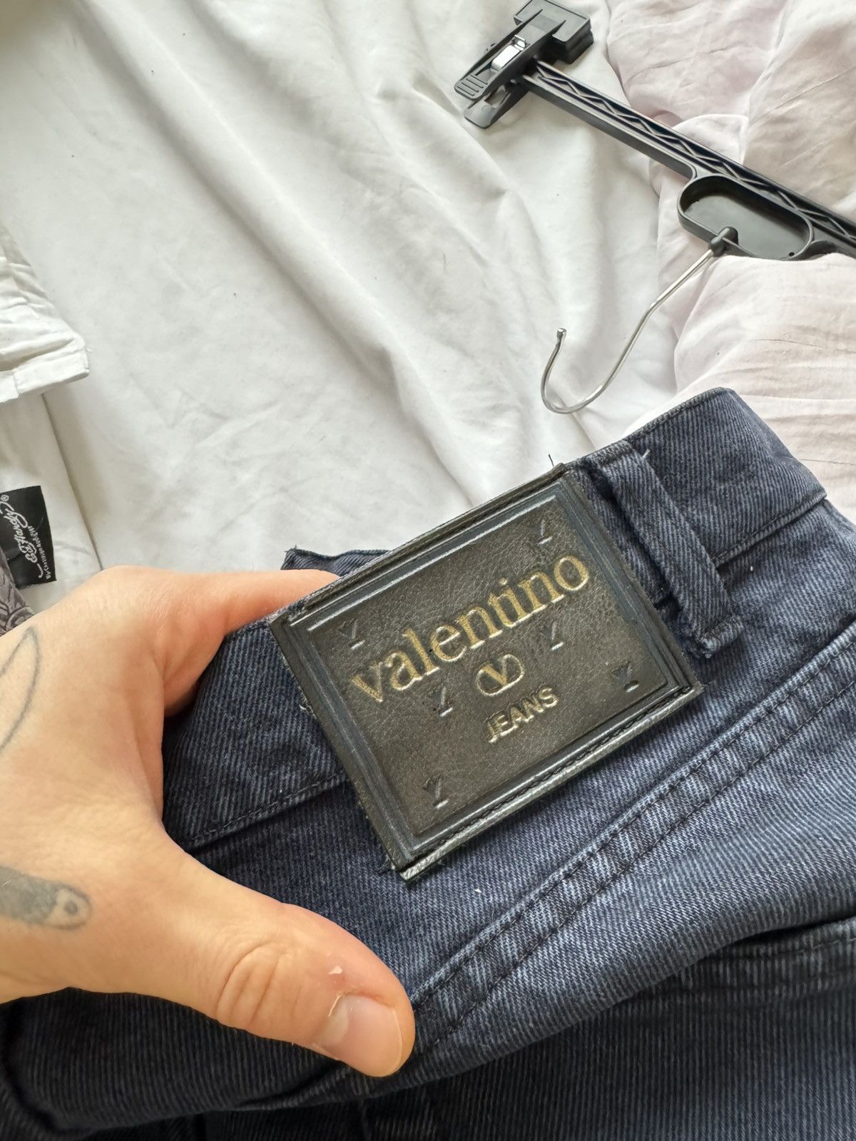 Valentino Vintage VALENTINO Jeans Denim 90s Classic Blue Pant Luxury Size US 32 / EU 48 - 3 Thumbnail
