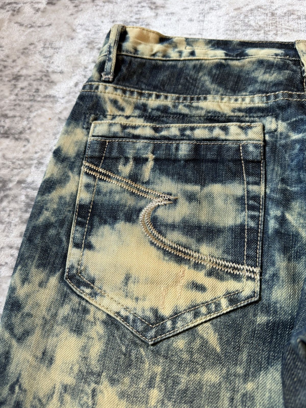 Japanese Brand Semantic Design Studded Acid Mud Wash Jeans Size US 30 / EU 46 - 16 Thumbnail