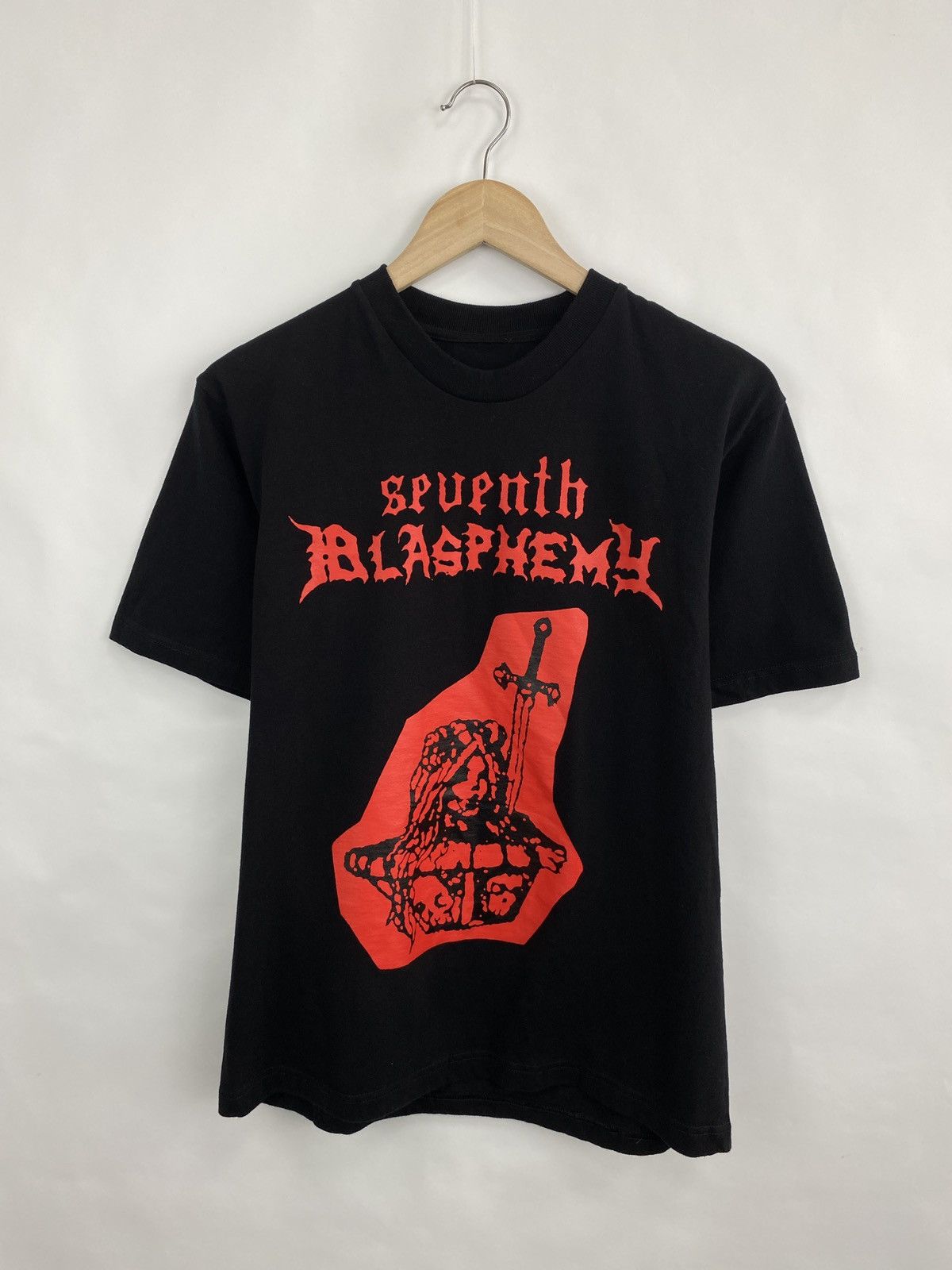 Band Tees 🇨🇦 Vintage Y2K Blasphemy Black Metal Rock Band T-Shirt Retro Size US M / EU 48-50 / 2 - 4 Thumbnail