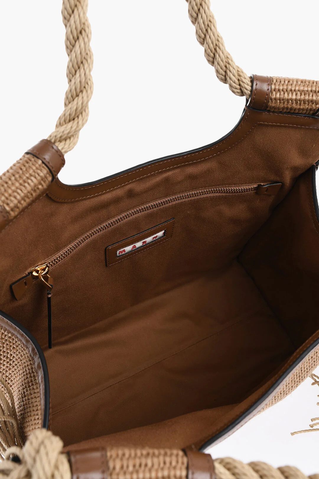 Marni og1mm0326 Size: OS / Raffia Handbag in Beige Size ONE SIZE - 4 Thumbnail