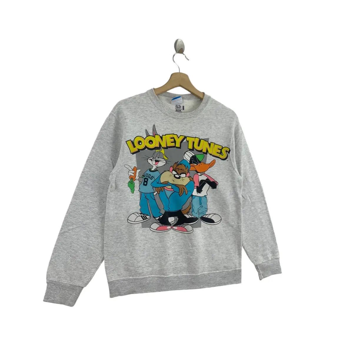 Vintage Vtg LOONEY TUNES TASMANIA Daffy Duck Bugs Bunny Sweatshirt Size S / US 4 / IT 40 - 3 Thumbnail