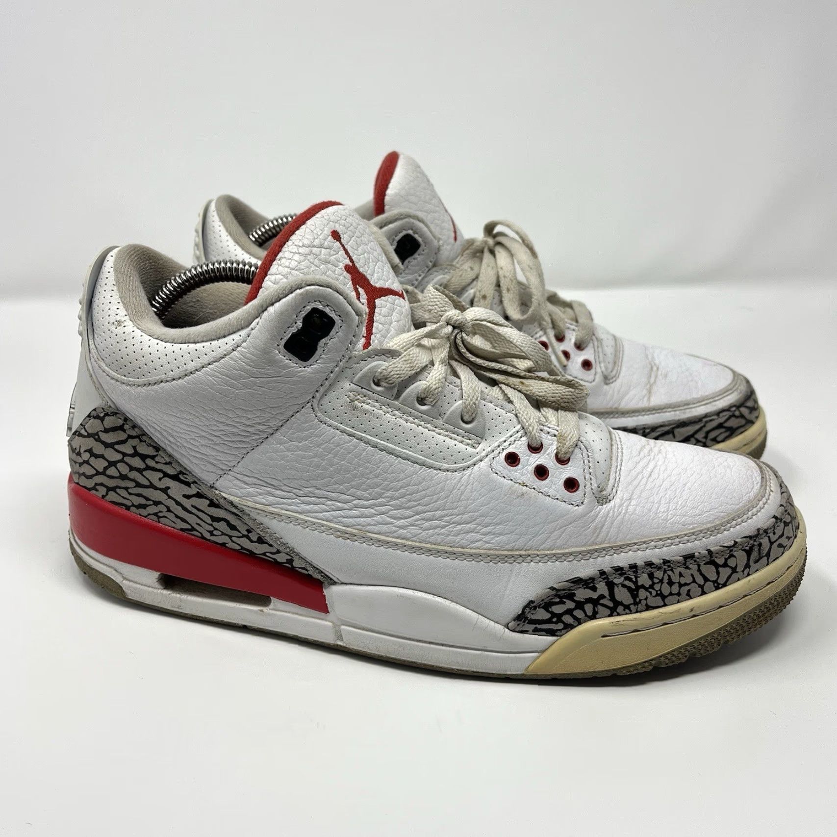 Jordan Brand Nike Air Jordan 3 Retro Hall of Fame Sneaker Mens Size 10.5 White 136064-116 2018 Shoes Leather Retro 3 Jordan Size ONE SIZE - 2 Thumbnail