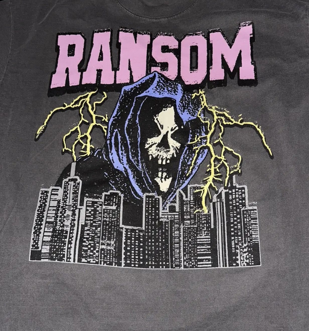 Designer × Ransom Clothing 🔥 Ransom Clothing Reaper Tee Shirt Vintage Black 2XL XXL 🔥 Size US XL / EU 56 / 4 - 1 Thumbnail