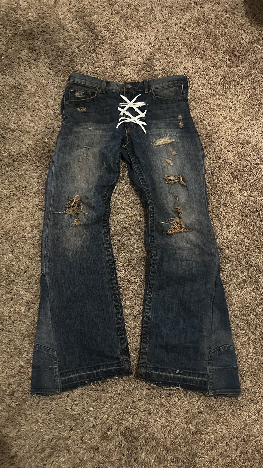 Vintage 1 of 1 "War Saint" Denim (Custom) Size US 32 / EU 48 - 1 Thumbnail