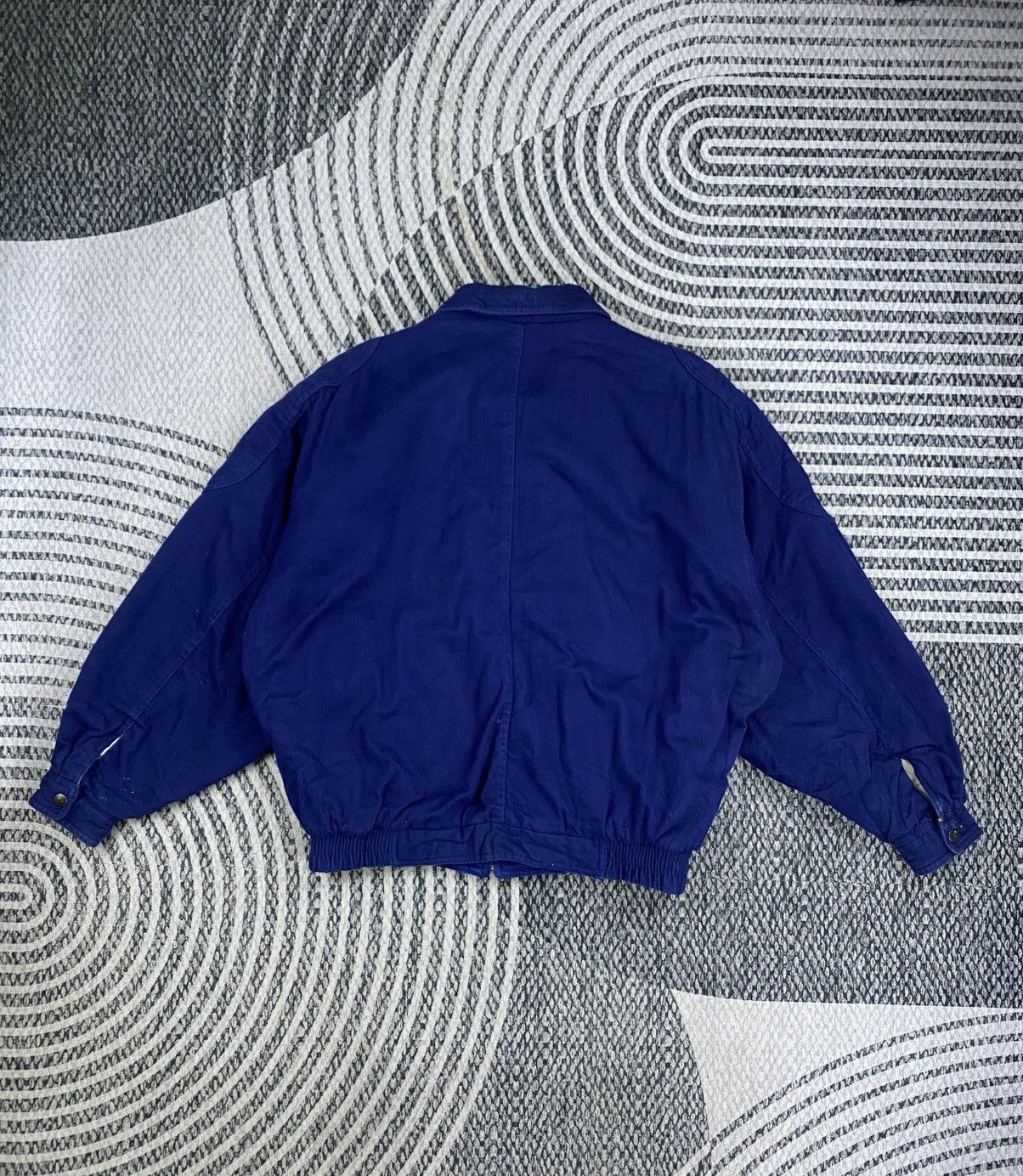 Japanese Brand Vtg Express Rally Dark Blue Bombers Jacket Size US L / EU 52-54 / 3 - 2 Thumbnail