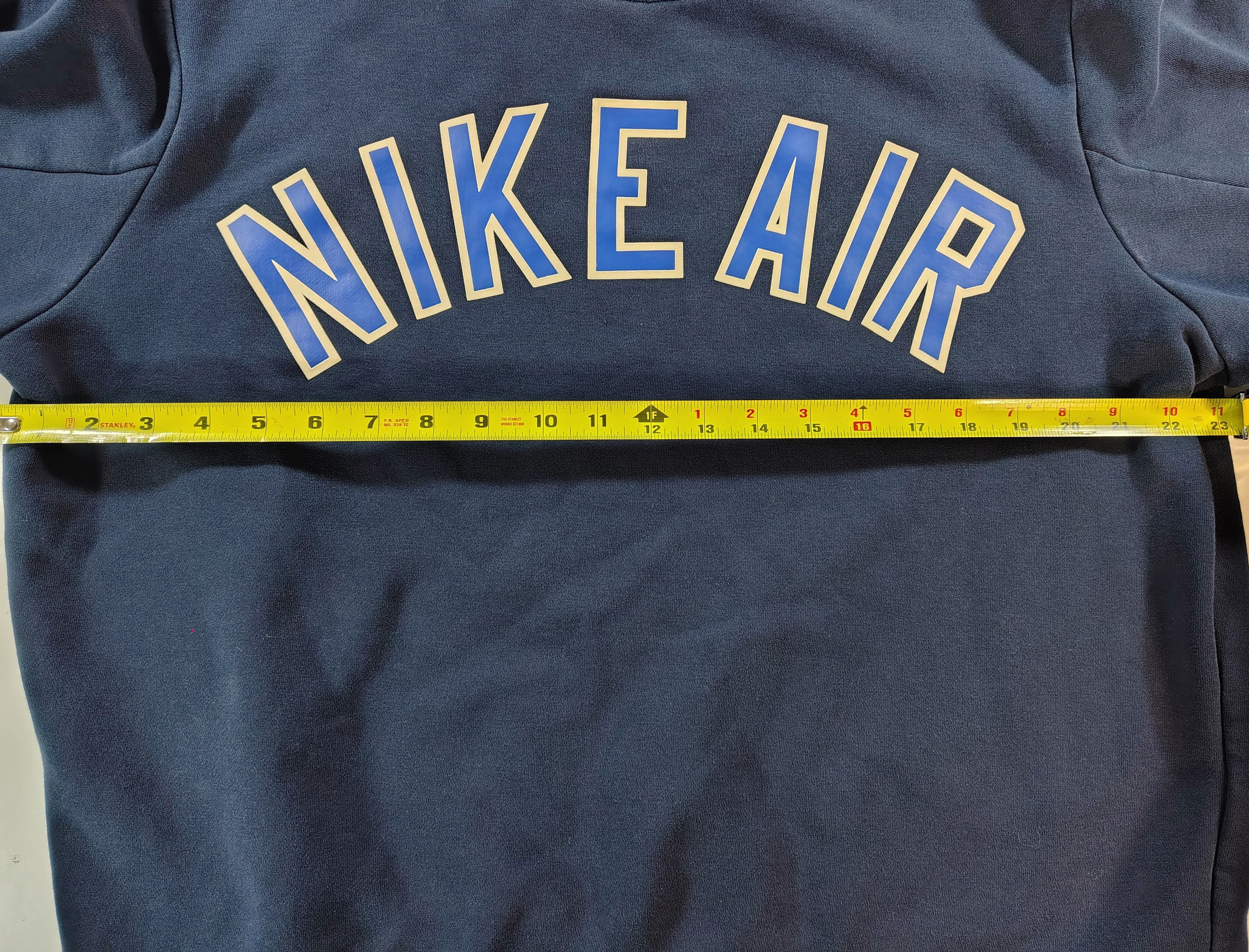 Nike Men's Navy Blue Heavy Cotton Nike Air Graphic Logo Sweater Size US M / EU 48-50 / 2 - 5 Thumbnail