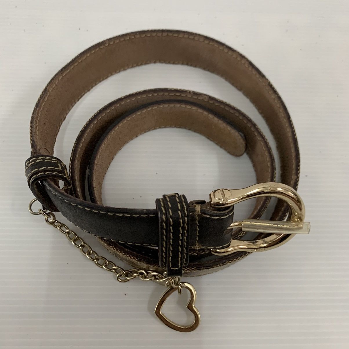 Gucci Authentic Gucci Monogram Leather Canvas Belts Size ONE SIZE - 2 Thumbnail