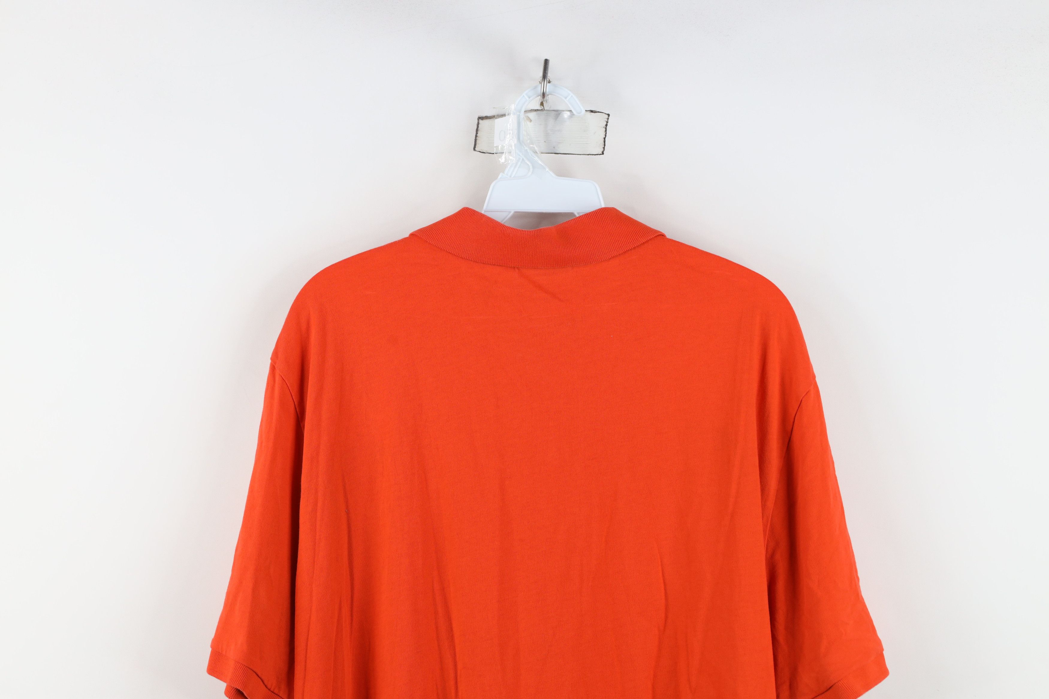 Nike Vintage Y2K Nike Spell Travis Scott Mini Swoosh Polo Orange Size US XXL / EU 58 / 5 - 12 Thumbnail