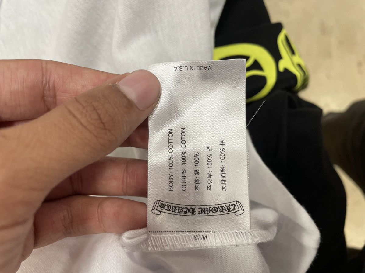 Chrome Hearts Chrome Hearts Purple Script Logo Tee White Size US L / EU 52-54 / 3 - 8 Thumbnail