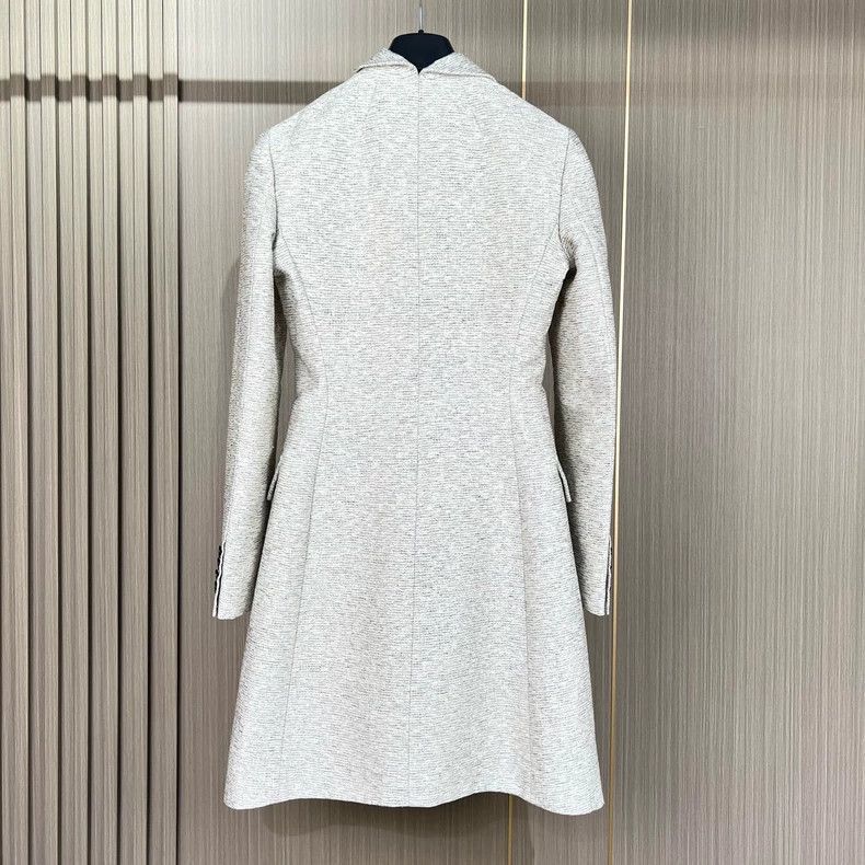 Dior Dior Silver Gray Wool SingleButton Coat-2506 Size US XS / EU 42 / 0 - 2 Thumbnail