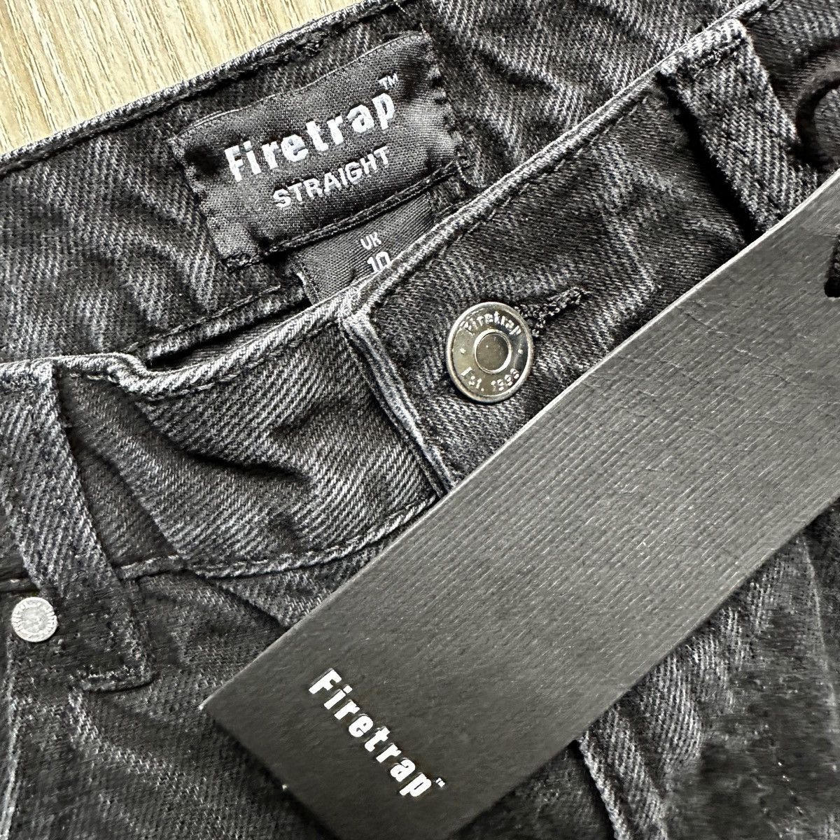 Firetrap Firetrap Women's Straight Leg Jeans Black Size UK 10 Size 28" / US 6 / IT 42 - 3 Thumbnail