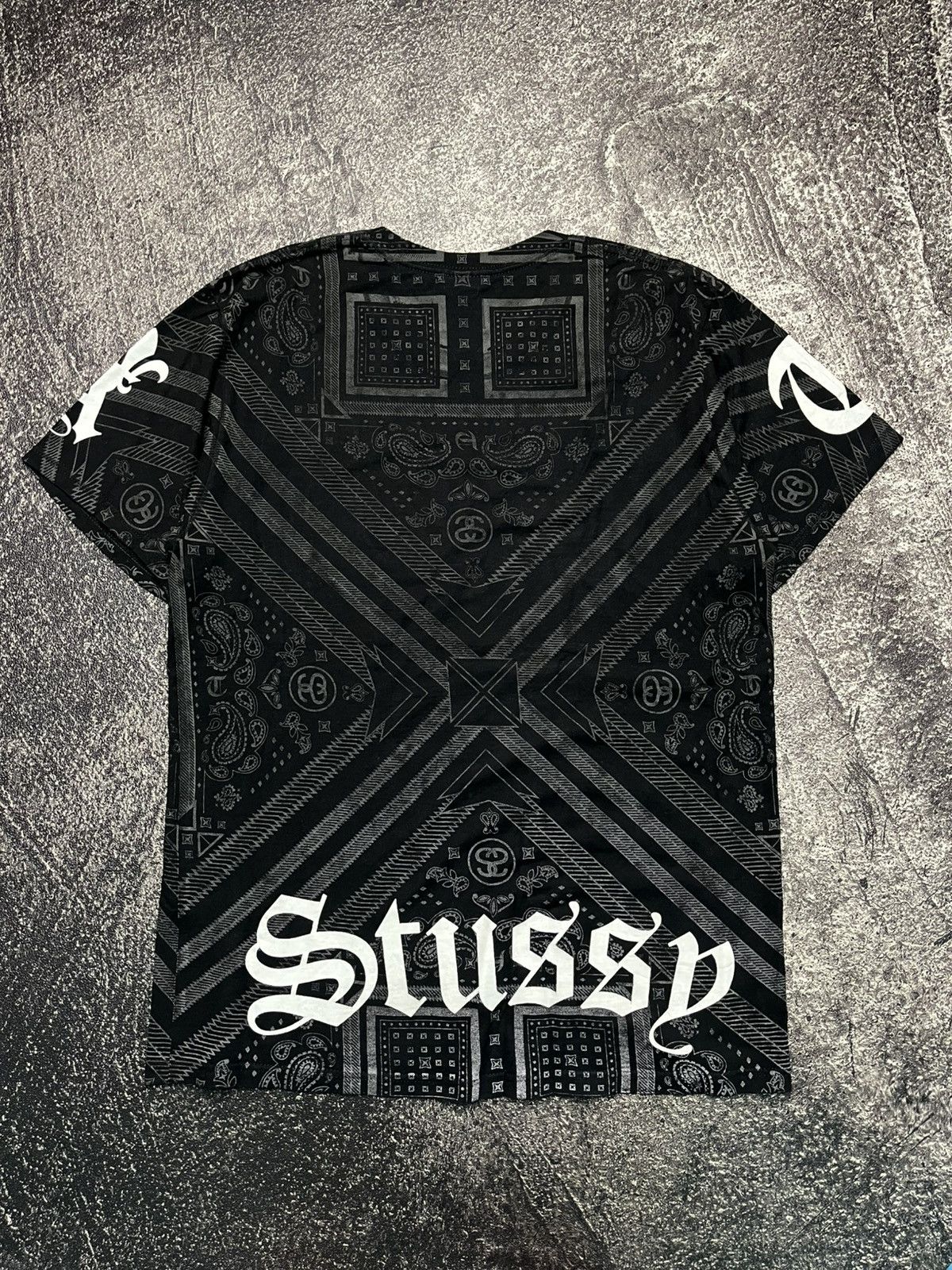 Stussy Stussy Treated Bandana Black T-Shirts Size US M / EU 48-50 / 2 - 3 Thumbnail