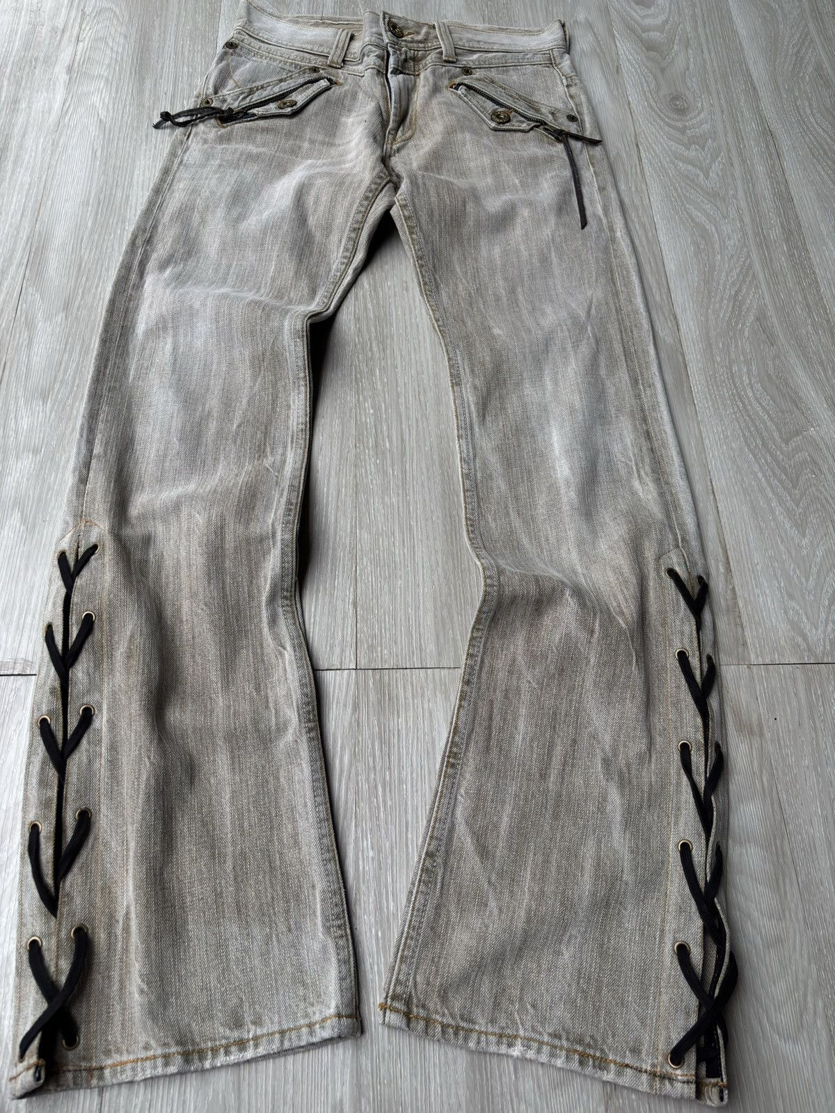 Tornado Mart White Jeans | Grailed