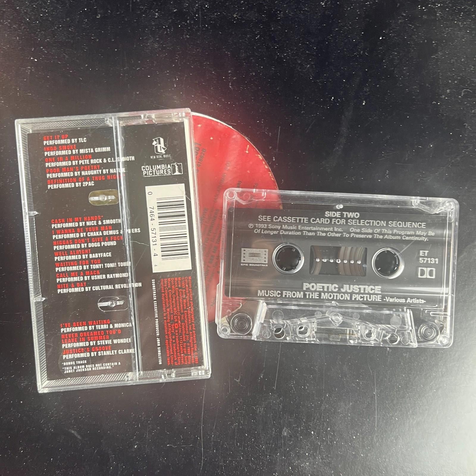 Other Poetic Justice Movie Soundtrack Cassette 1993 Epic Size ONE SIZE - 2 Thumbnail