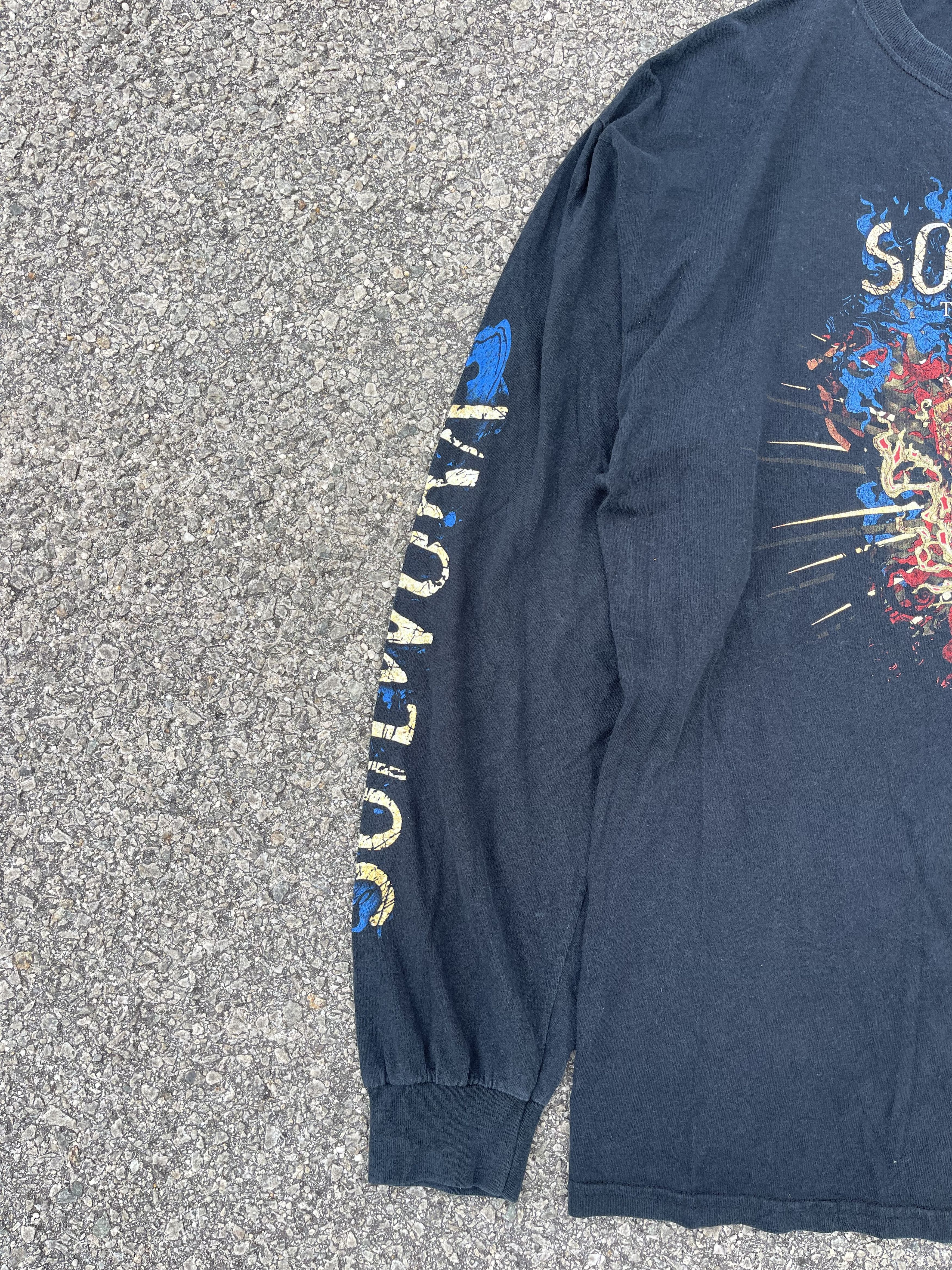 Band Tees × Gildan × Vintage Vintage y2k Soilwork “The Panic Broadcast” Long Sleeve Tee Size US XL / EU 56 / 4 - 7 Thumbnail