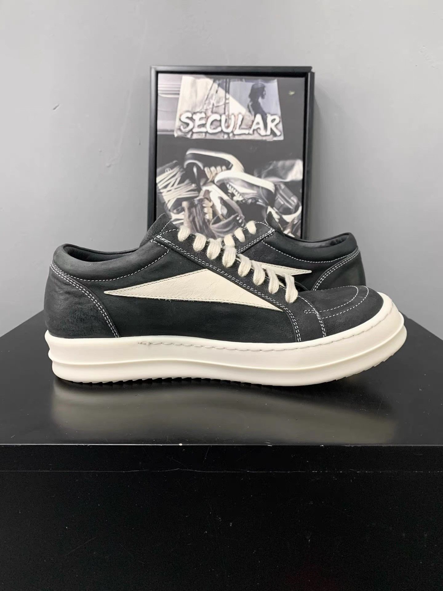 Rick Owens Rick Owens 24SS Mainline Leather Vans K34 Size US 7 / IT 37 - 5 Thumbnail