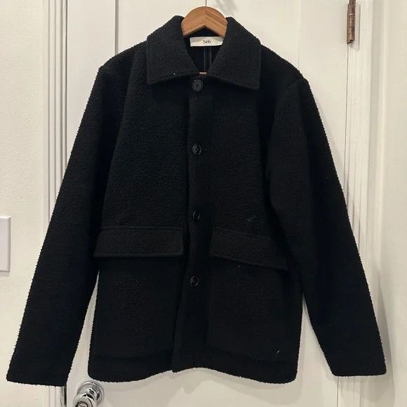 Sefr Sefr Keith wool jacket Casentino black size S Size US S / EU 44-46 / 1 - 1 Thumbnail