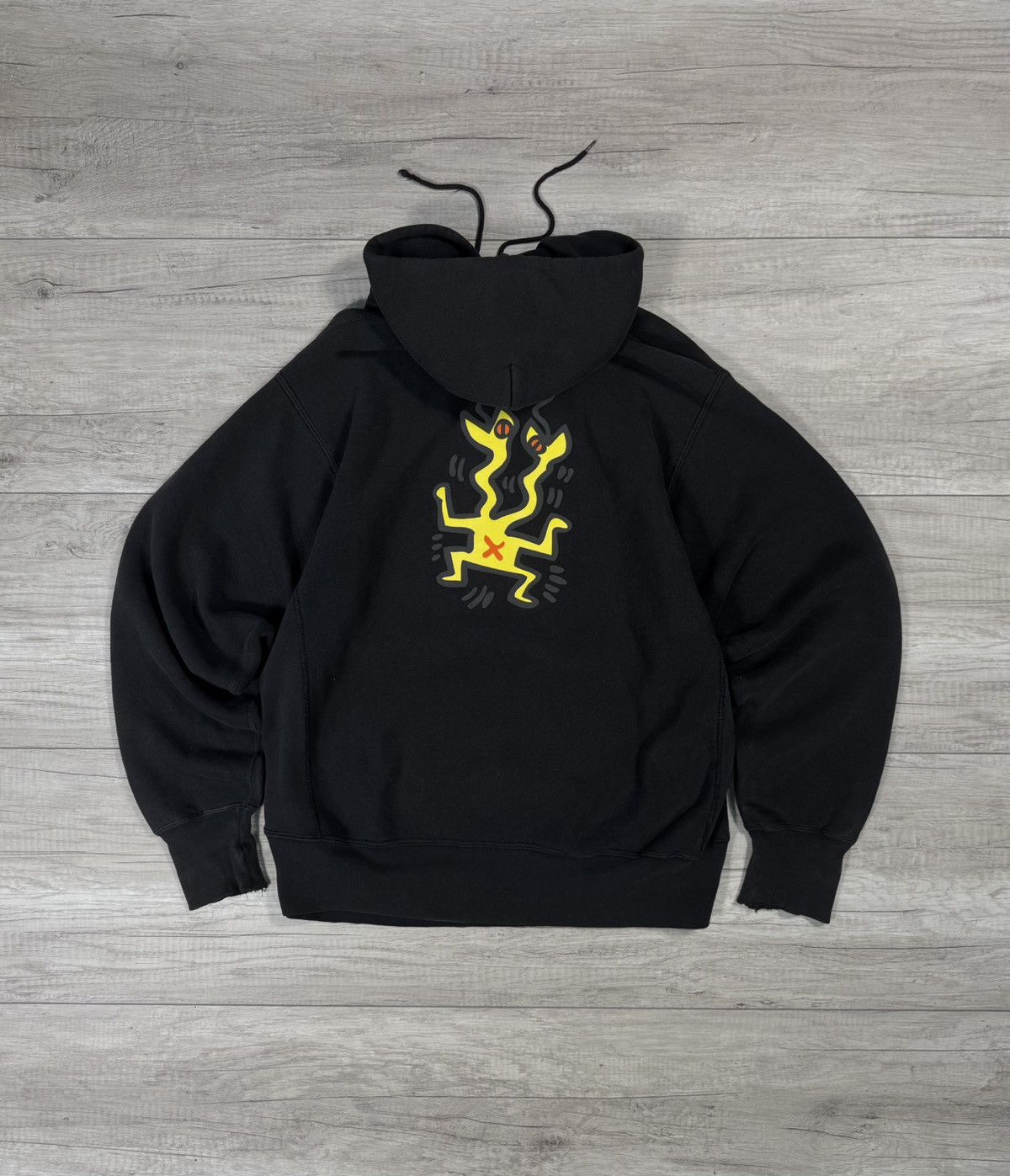 Keith Haring Keith Haring Lee Back Print reflective insert vintage hoodie Size US L / EU 52-54 / 3 - 1 Thumbnail