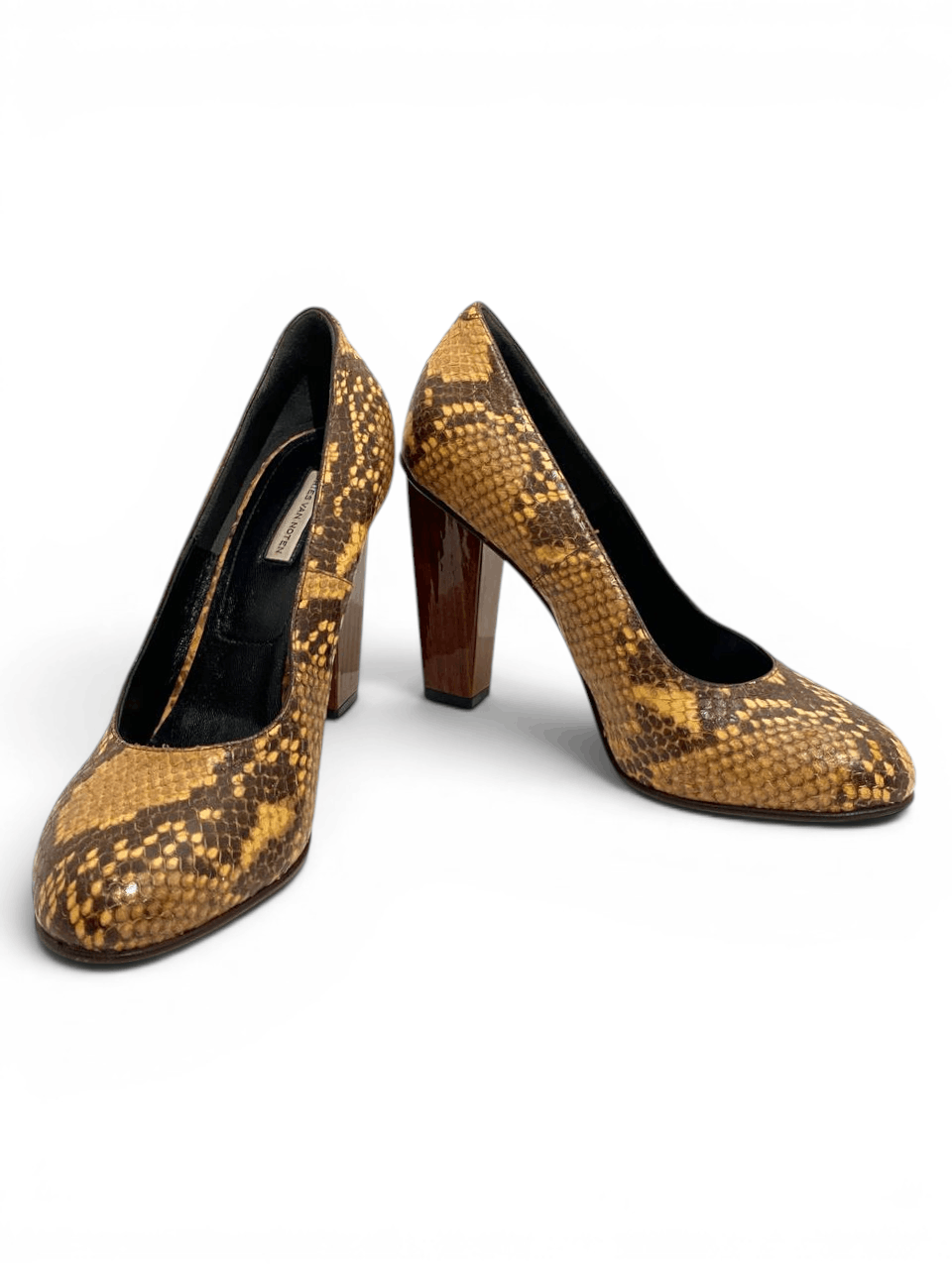 Dries Van Noten Dries Van Noten Python Leather Court High Heels Pumps Size US 7 / IT 37 - 5 Thumbnail
