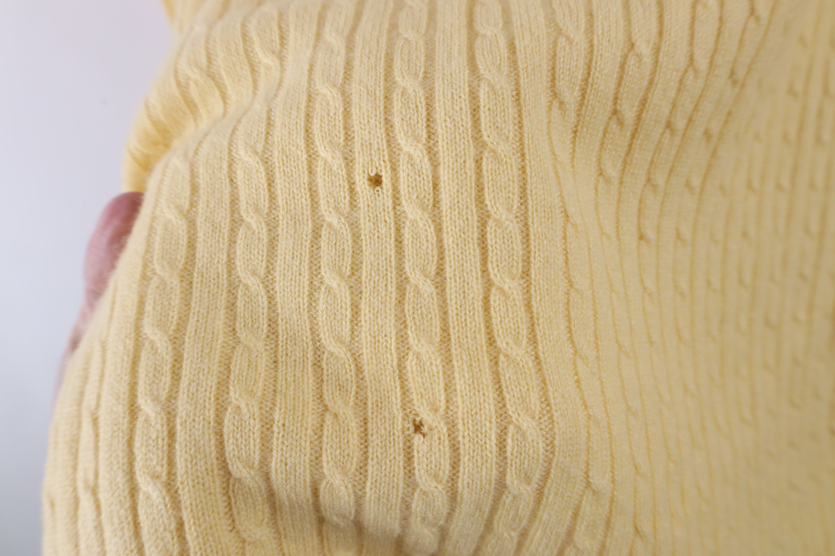 Jos. A. Bank × Vintage Vintage Jos A Bank Soft Cashmere Cable Knit Collared Sweater Size US XXL / EU 58 / 5 - 8 Thumbnail