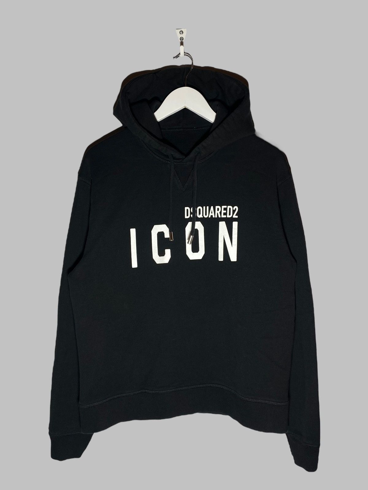 Dsquared2 Trendy Dsquared2 Black Hoodie ICON Print For Fashion Lovers Size S / US 4 / IT 40 - 1 Thumbnail