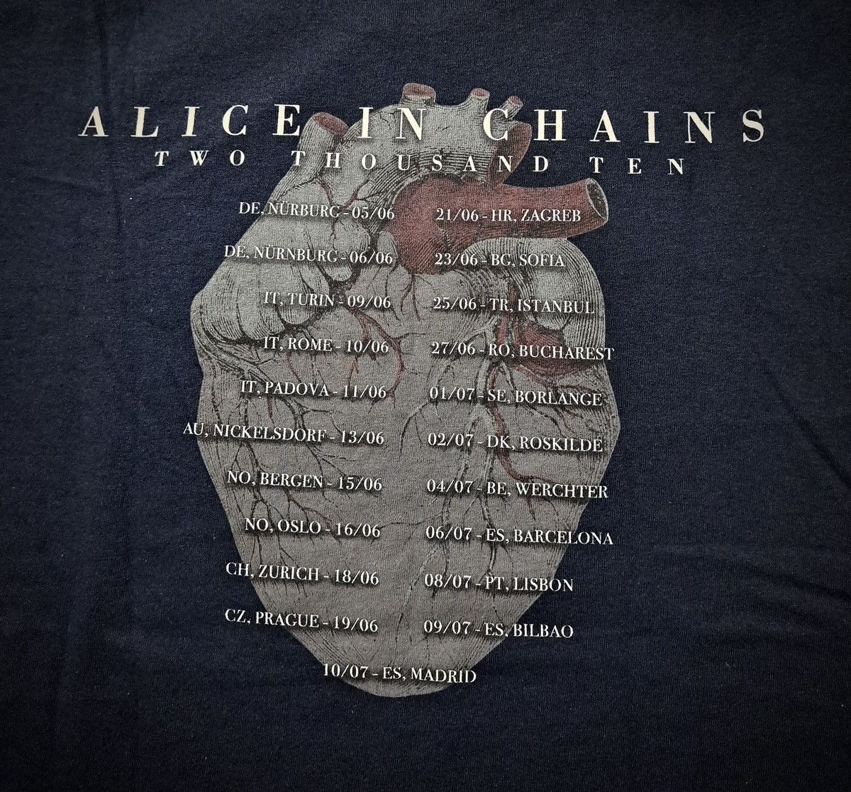 Band Tees ALICE IN CHAINS x BLACK GIVES WAY TO BLUE x Tour 2010 Size US L / EU 52-54 / 3 - 4 Thumbnail