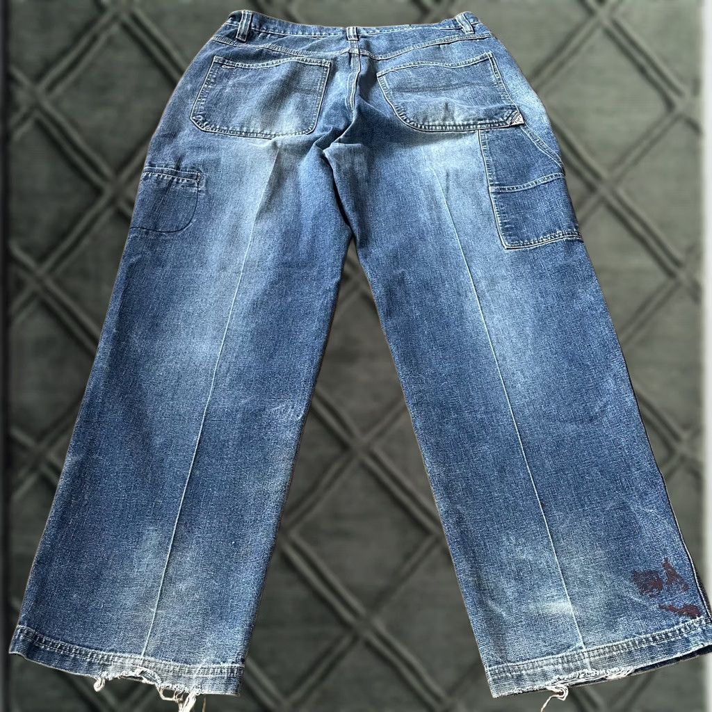 メンズ 2000s stussy corduroy wide denim pants