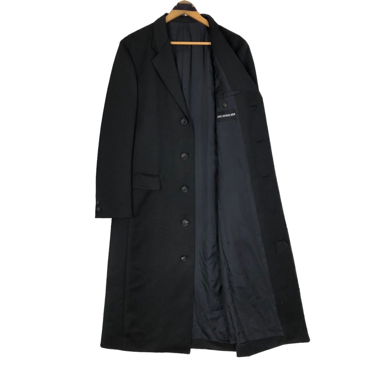 Issey Miyake Vintage Issey Miyake Men 2000 A/W Laine Wool Overcoat Size US M / EU 48-50 / 2 - 12 Thumbnail