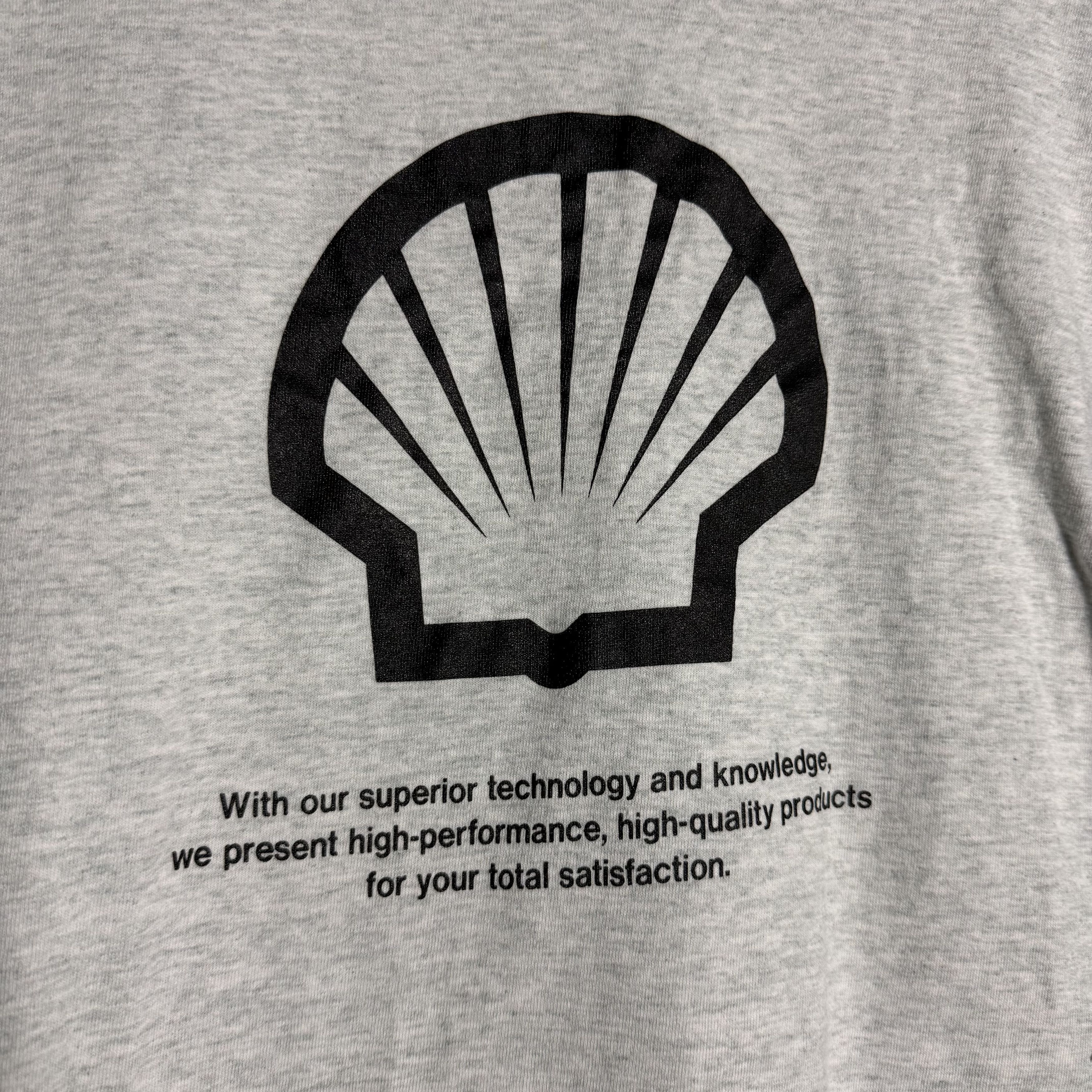 Vintage 🔥RARE🔥Vintage Shell Logo Spellout T-shirt Single Stich Size US L / EU 52-54 / 3 - 2 Thumbnail