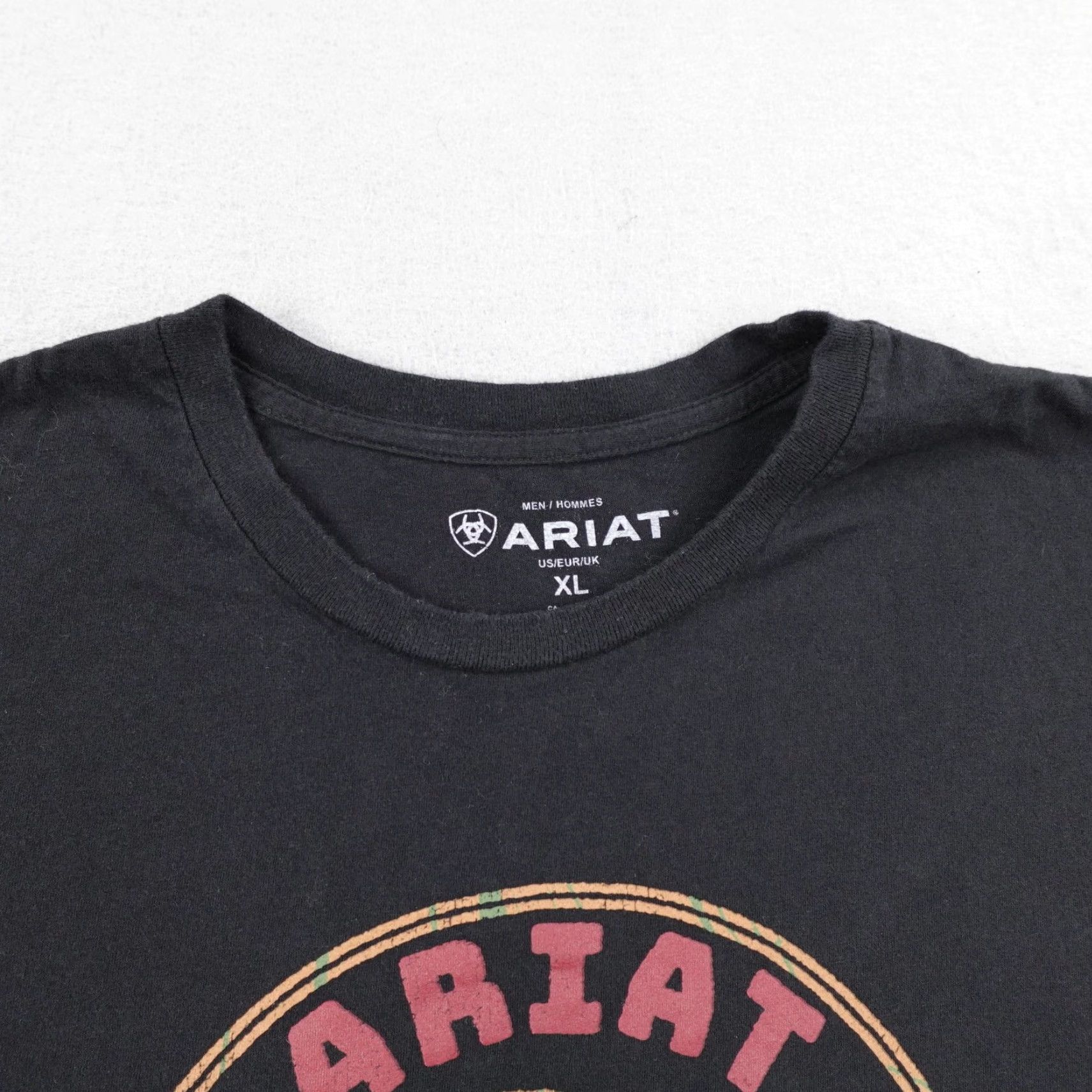Ariat Ariat Shirt Mens XL Black Land Of The Free USA Eagle Western Cowboy Work Tee Size US XL / EU 56 / 4 - 3 Thumbnail