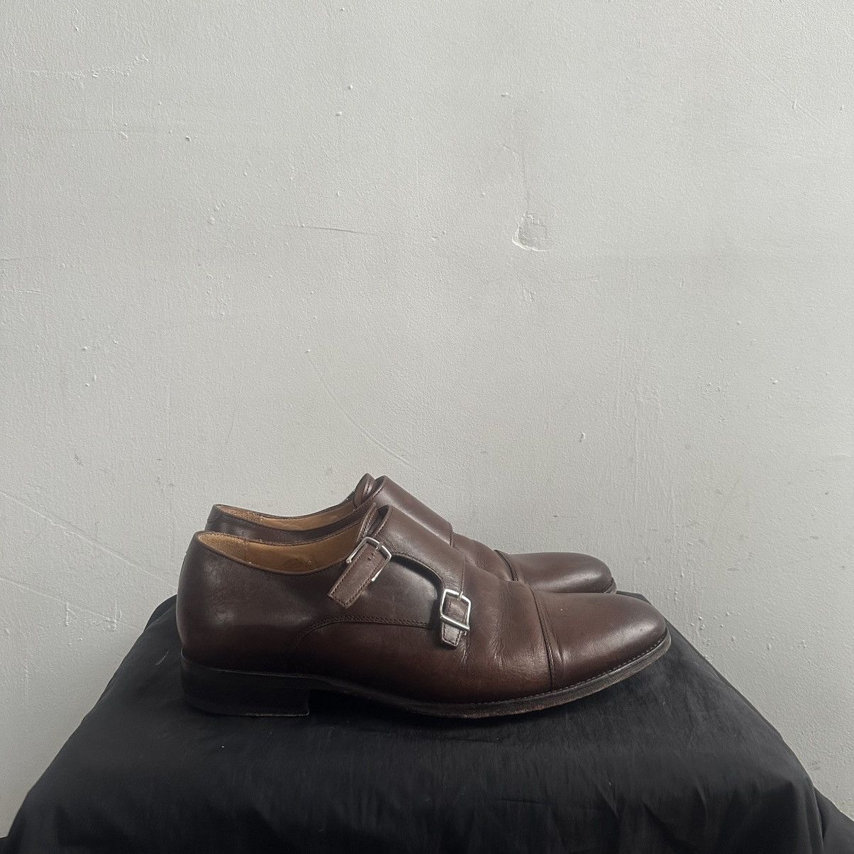 Suitsupply Suitsupply dark brown leather double monk strap Sz 10 Uk Size US 10 / EU 43 - 1 Thumbnail