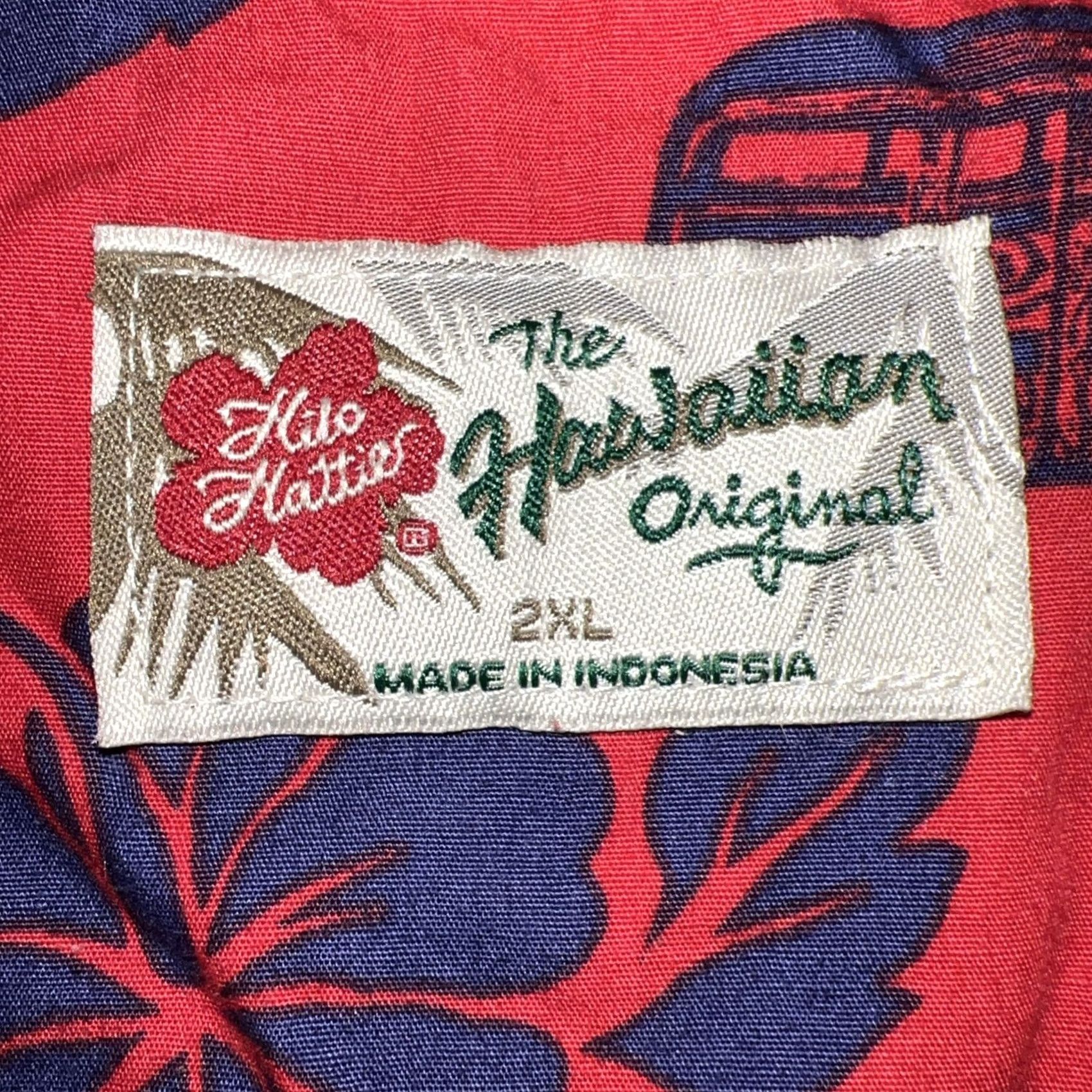 Hilo Hattie VINTAGE Hilo Hattie Hawaiian Aloha Shirt Short Sleeve Red Woodies Surfboards Pattern Medium Men's Size US XXL / EU 58 / 5 - 7 Thumbnail