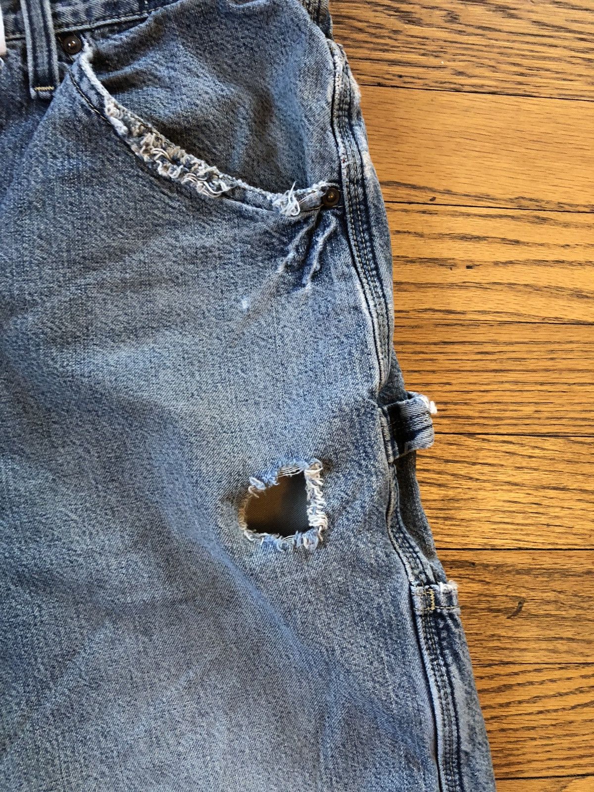 Levi's × Vintage Rare Thrashed Vintage Levi denims Size US 36 / EU 52 - 6 Thumbnail