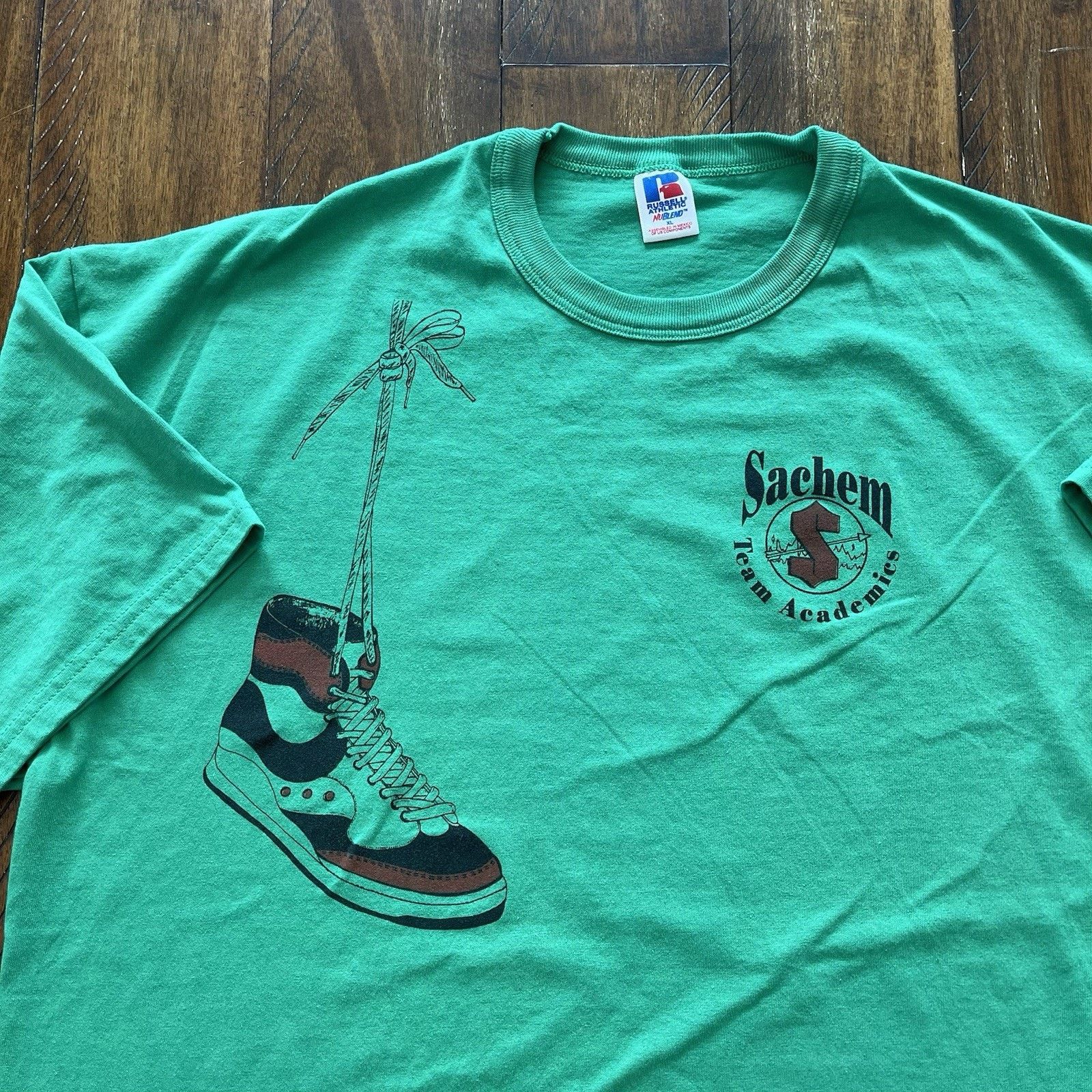 Russell Athletic Vtg Russell Athletic sneakers Shirt 90 Original High Sneaker Size US XL / EU 56 / 4 - 3 Thumbnail