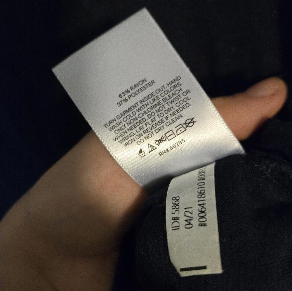 Express Express Navy V Neck Tank Size XL / US 12-14 / IT 48-50 - 3 Thumbnail