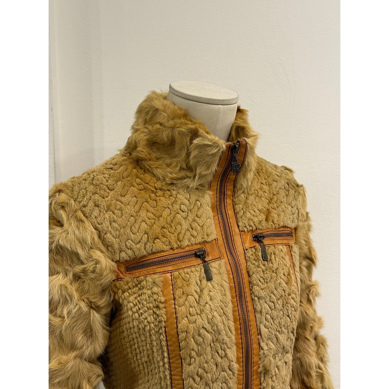 Roberto Cavalli F/W2008 Cavalli rabbit fur hybrid soldier jacket Size M / US 6-8 / IT 42-44 - 5 Thumbnail