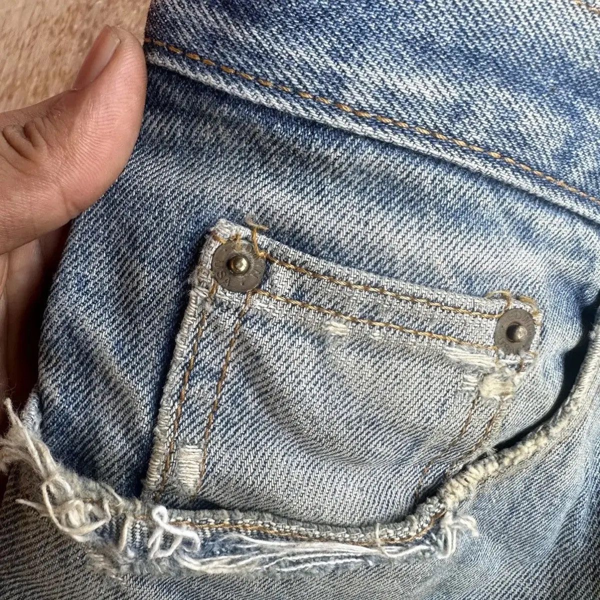 Vintage RUSTY DIRTY💥VINTAGE EDWIN JEANS MADE IN USA DENIM PANTS W31 Size US 31 - 7 Thumbnail